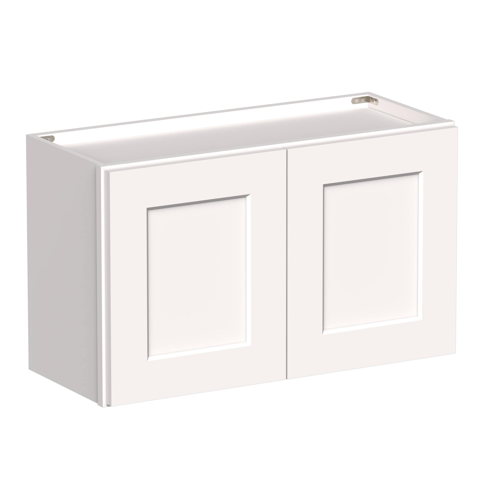 Boyel Living 30-in W x 18-in H x 12-in D White Shaker Ready-to-Assemble Kitchen Wall Cabinet with Soft-Close Hardware