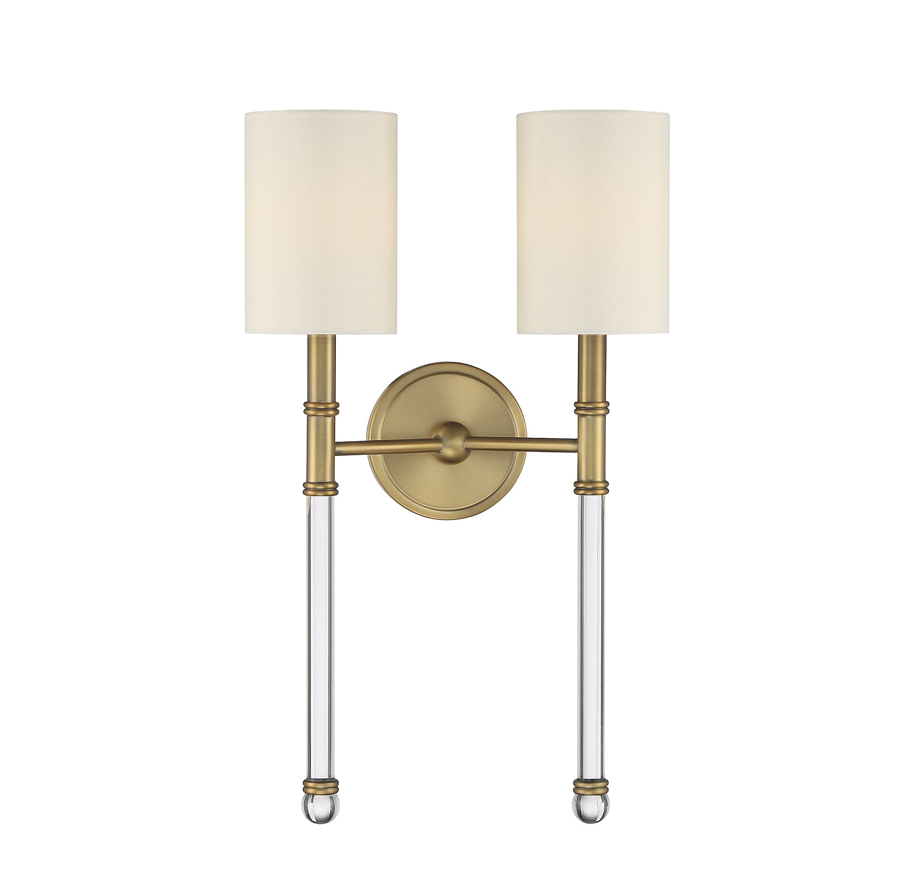 Savoy House Essentials 9-103-2-322 Fremont 13-in W 2 -Light Brushed Brass Wall Sconce