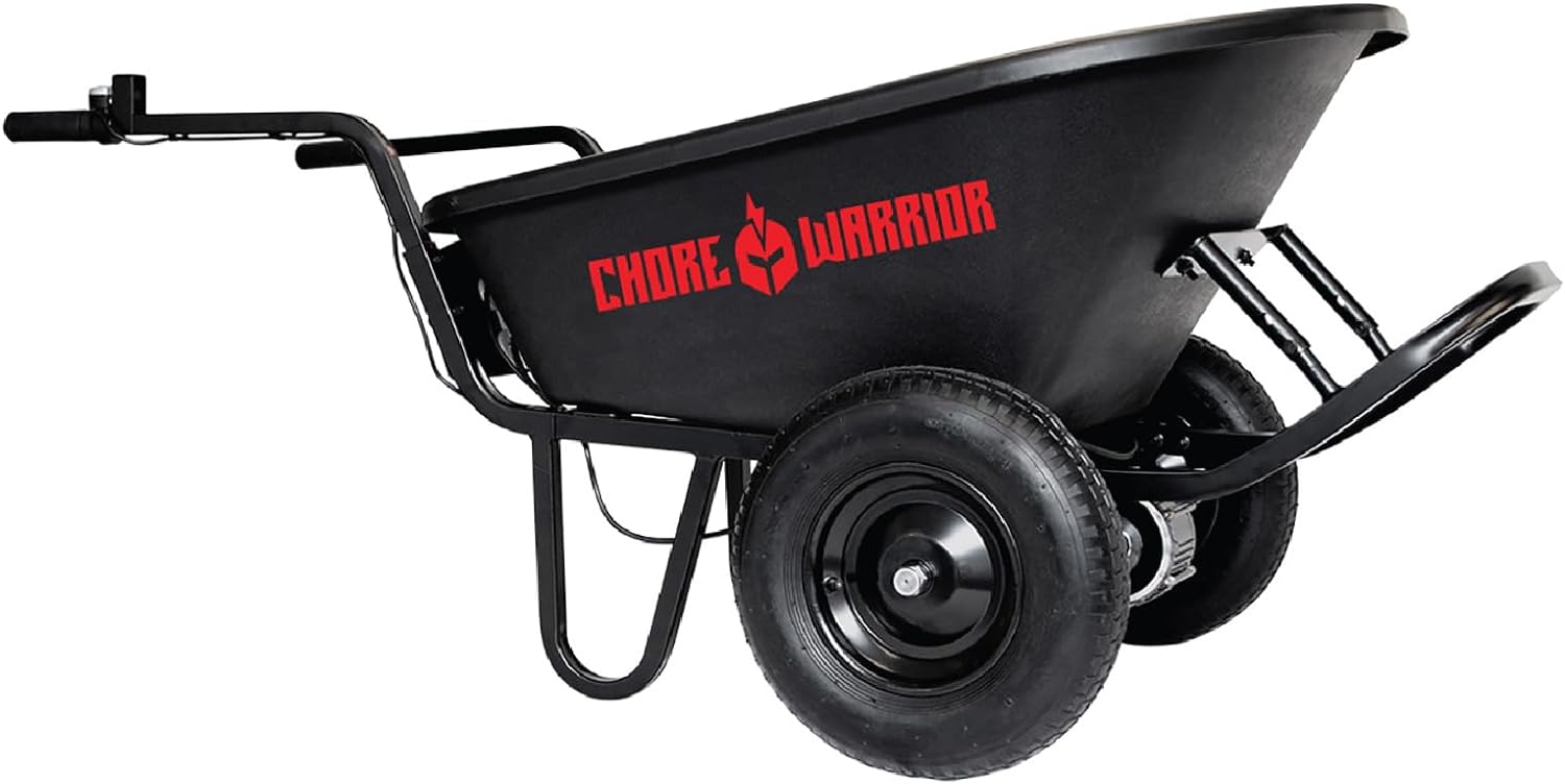 CHORE WARRIOR 6-cu ft 2 Wheel Steel Powered Wheelbarrow 44322 Sansujyuku sansujyuku.com