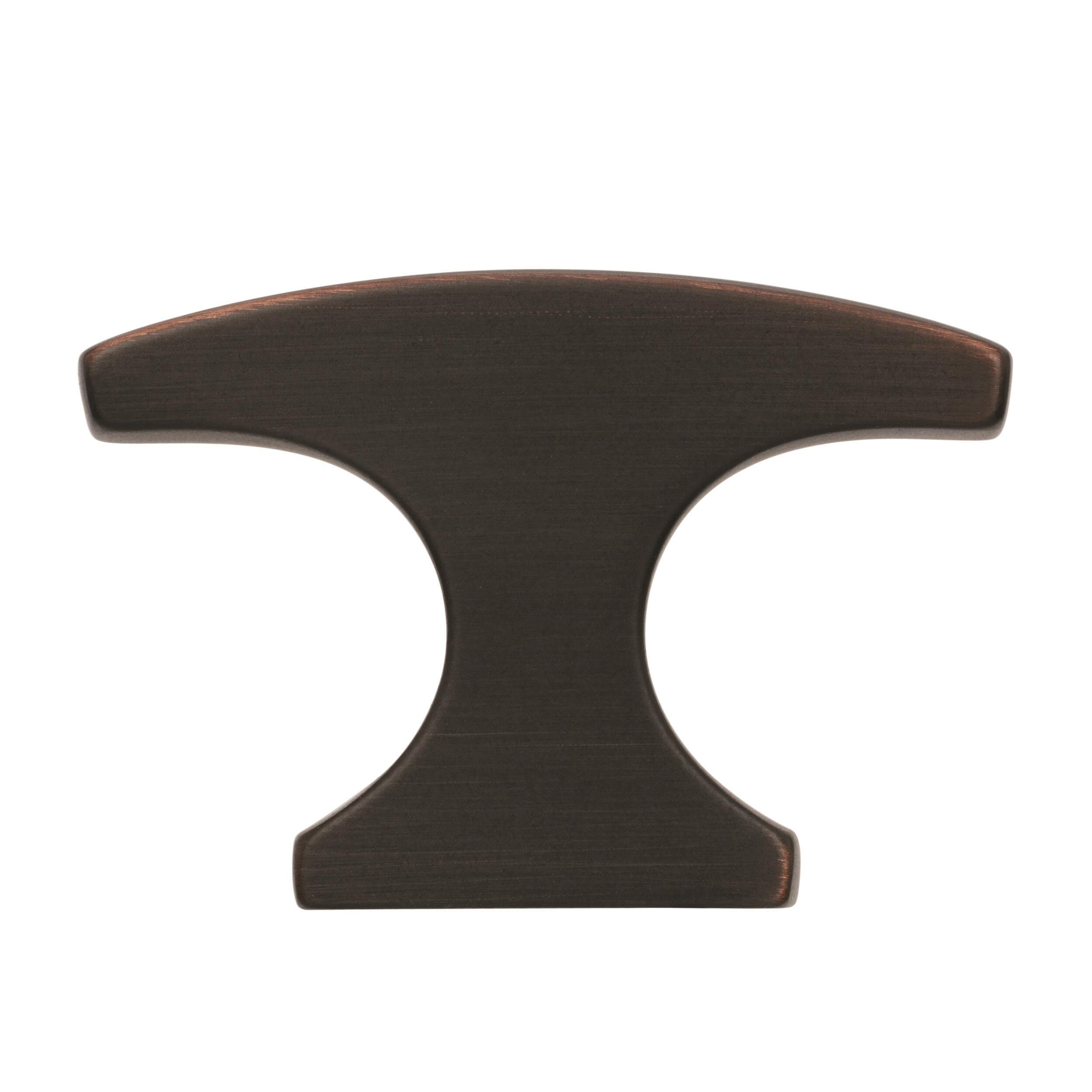 Oil Rubbed Bronze T-Handle Cabinet Knob with Mounting Hardware