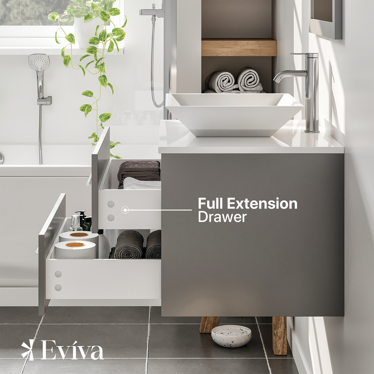 Eviva EVVN147-24GR Bath-Vanity-Combo - View #5