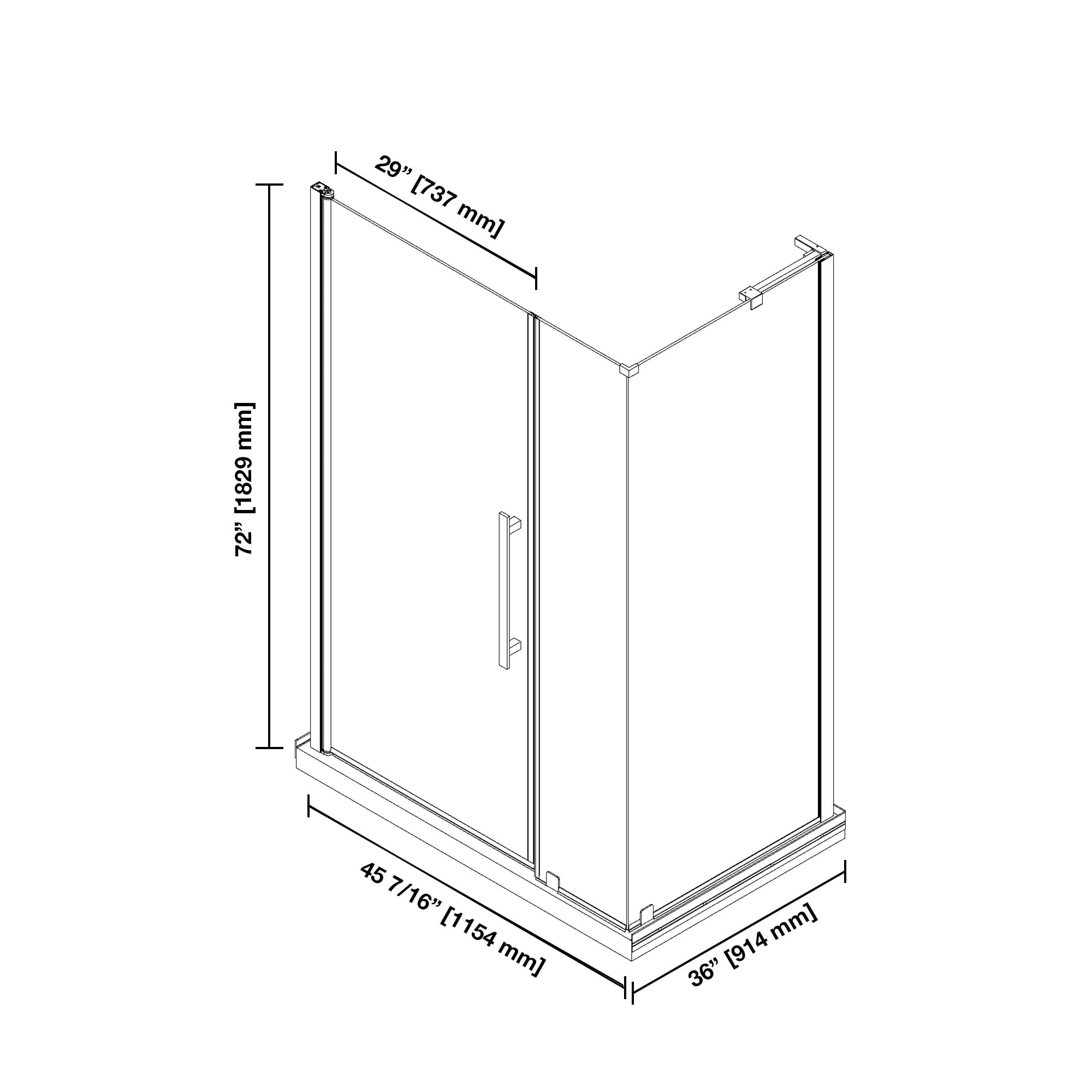OVE Decors 15SKS-PASA48-SAT Alcove-Shower-Kit - View #4