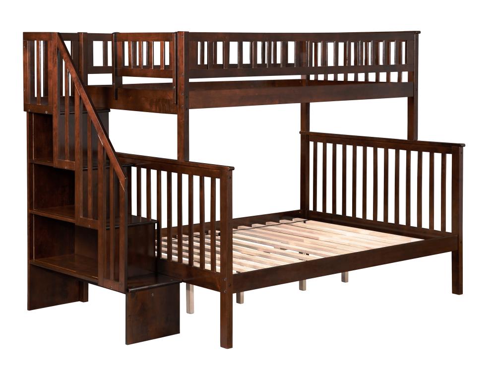Atlantic Furniture Woodland Staircase, Bedz King Full Over Bunk Bed