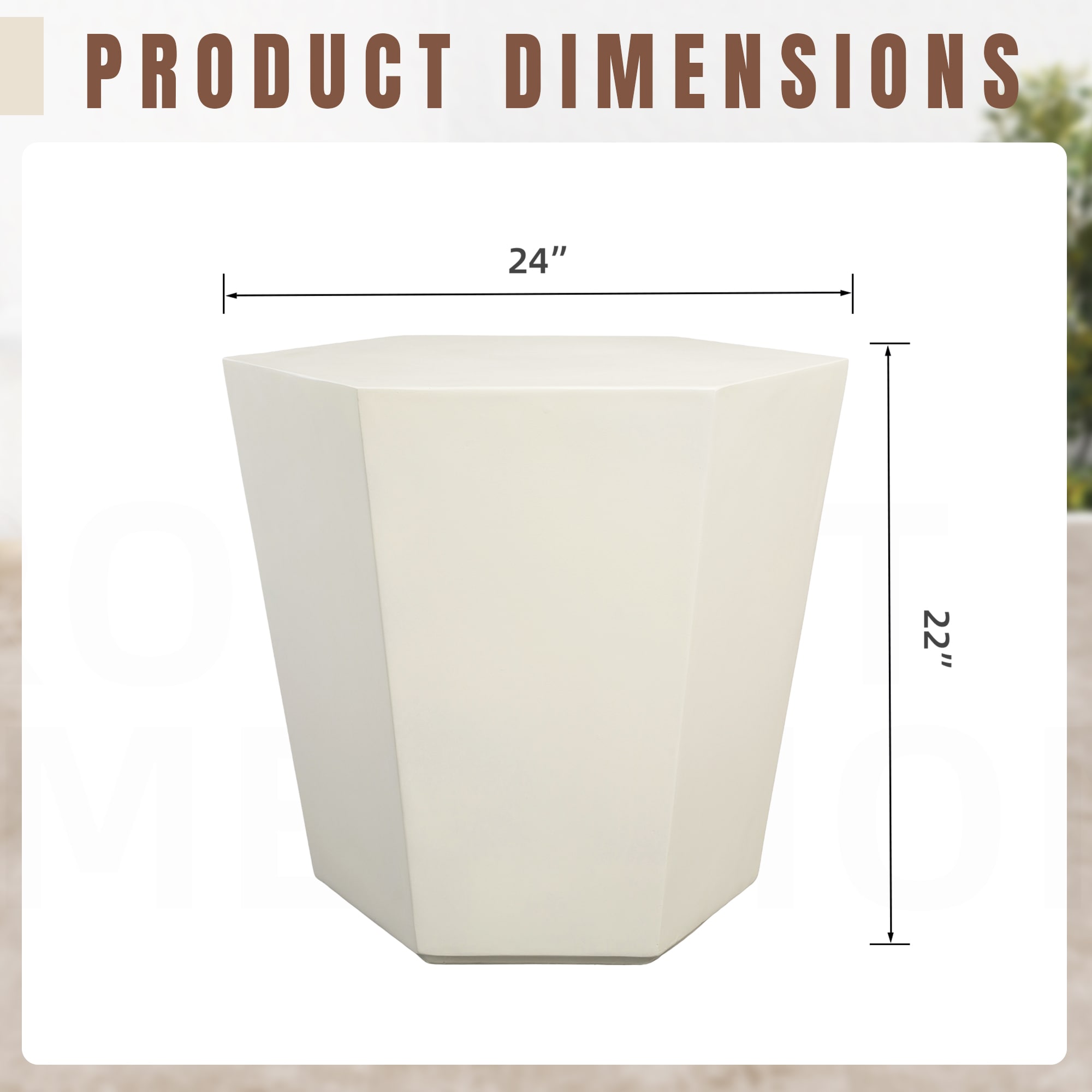 UPHA T24M-6BX-MB Patio-Tables - View #6