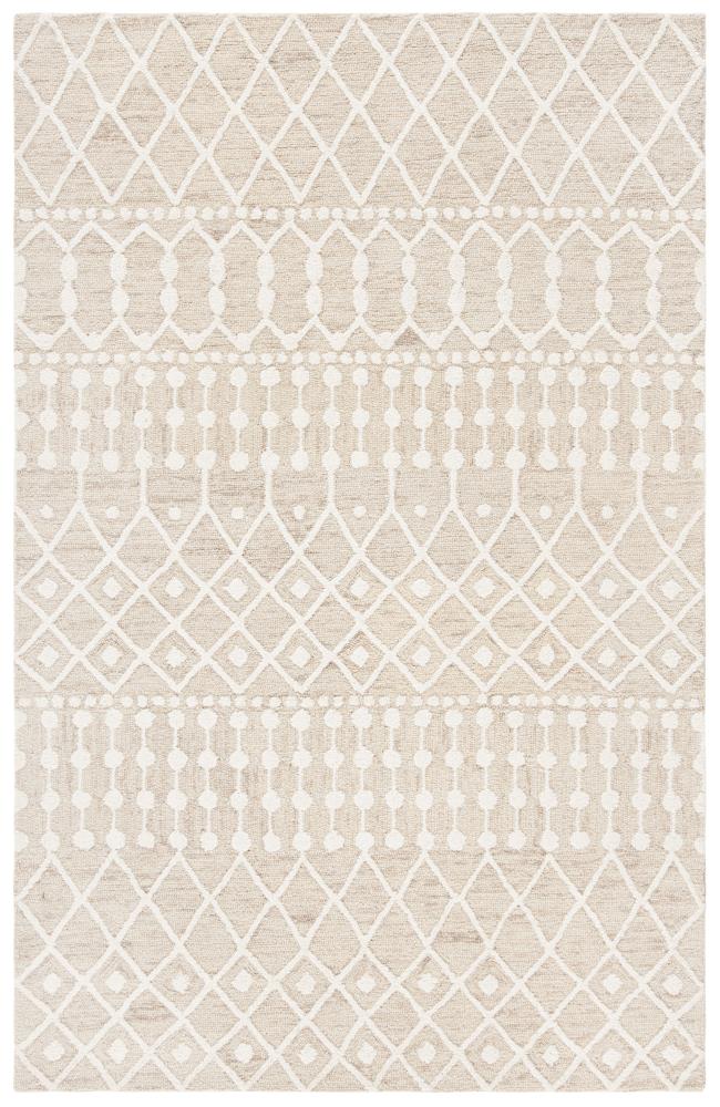 Safavieh BLM115B-6 Blossom Samantha 6 x 9 (ft) Tufted Wool Beige/Ivory Rectangular Indoor Abstract Area rug