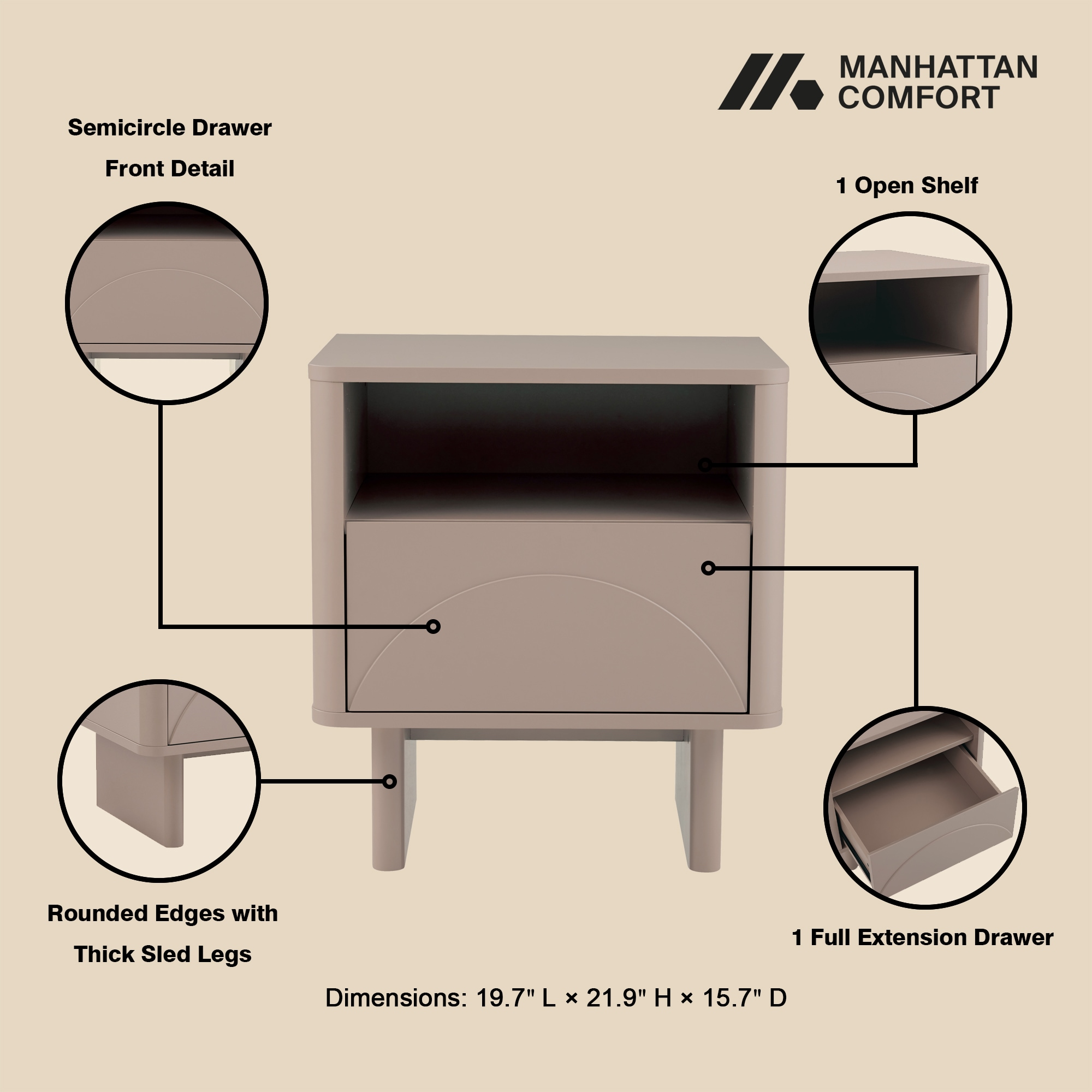 Manhattan Comfort NS005-MO nightstands - View #4