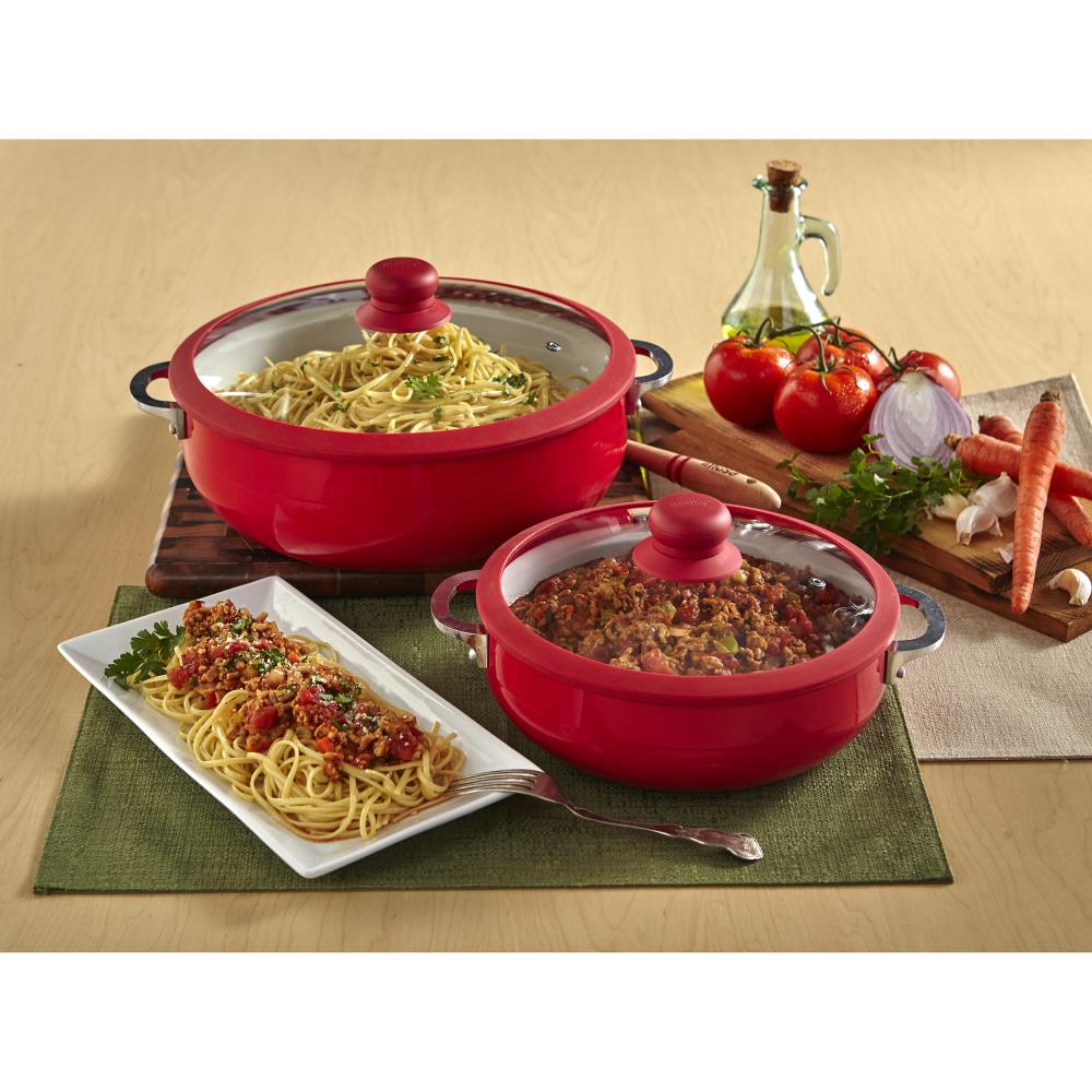 IMUSA 3-Piece 11.53-in Aluminum Cookware Set with Lid(s) Included