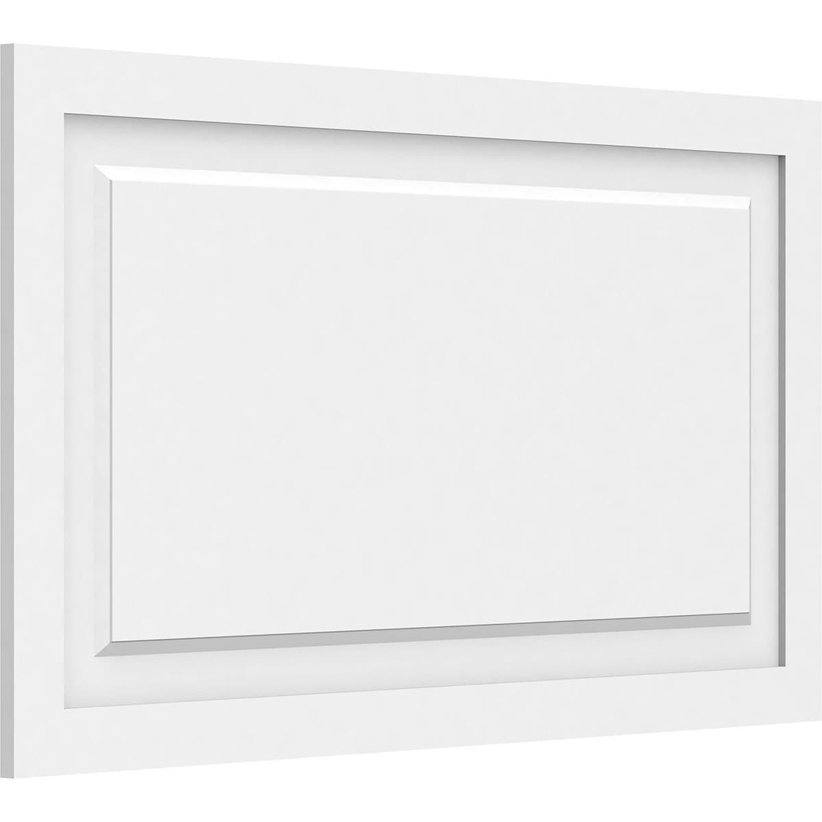 Ekena Millwork WALP38X22X062HAR 38-in x 22-in Smooth Paintable/Stainable White PVC Fretwork Wall Panel (