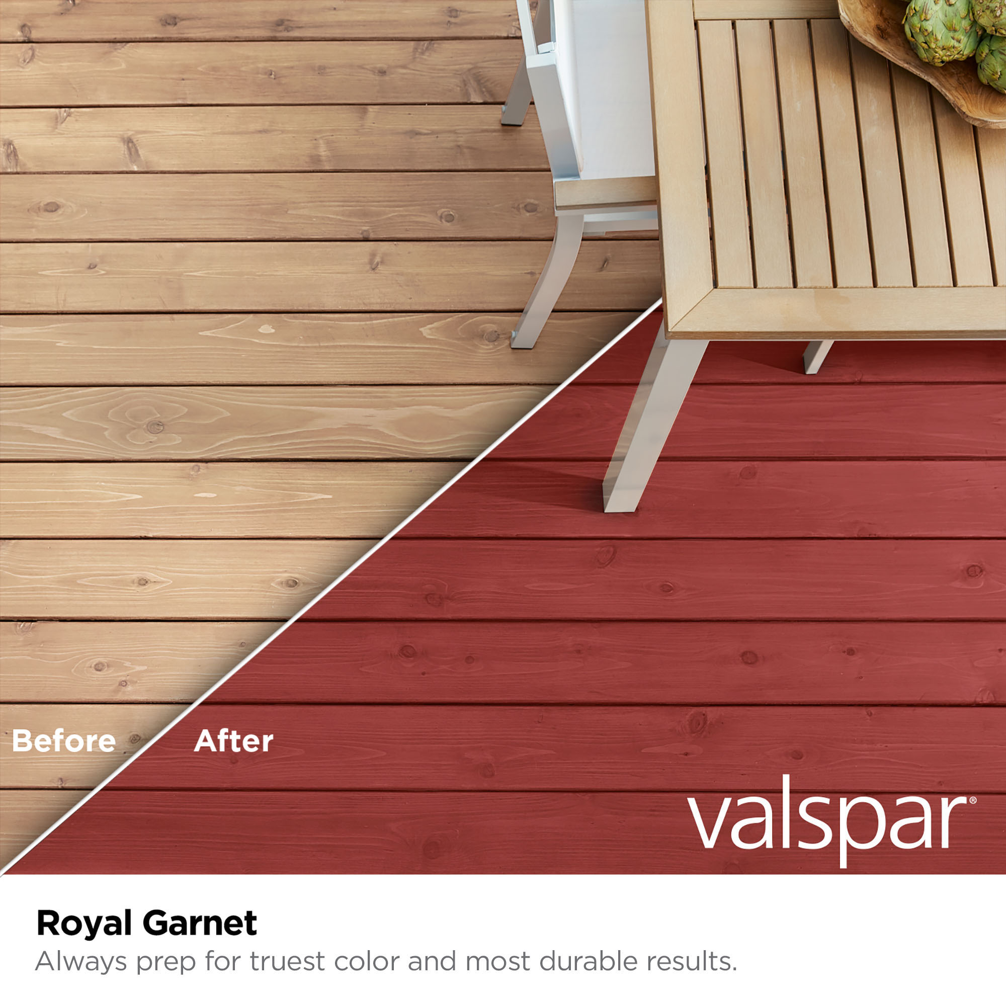 Valspar Royal Garnet Semi-transparent Exterior Wood Stain and Sealer  (1-Gallon) in the Exterior Stains department at