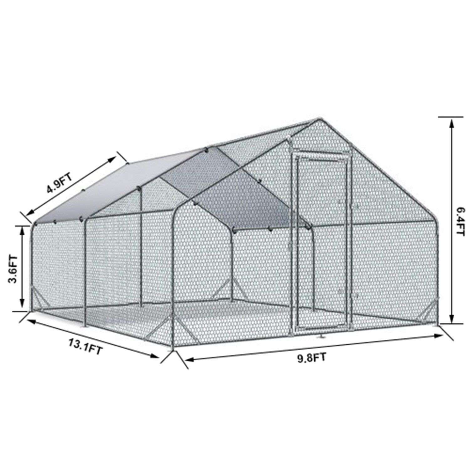 Mondawe MO-6P166156 Chicken-Coops-Rabbit-Hutches - View #5