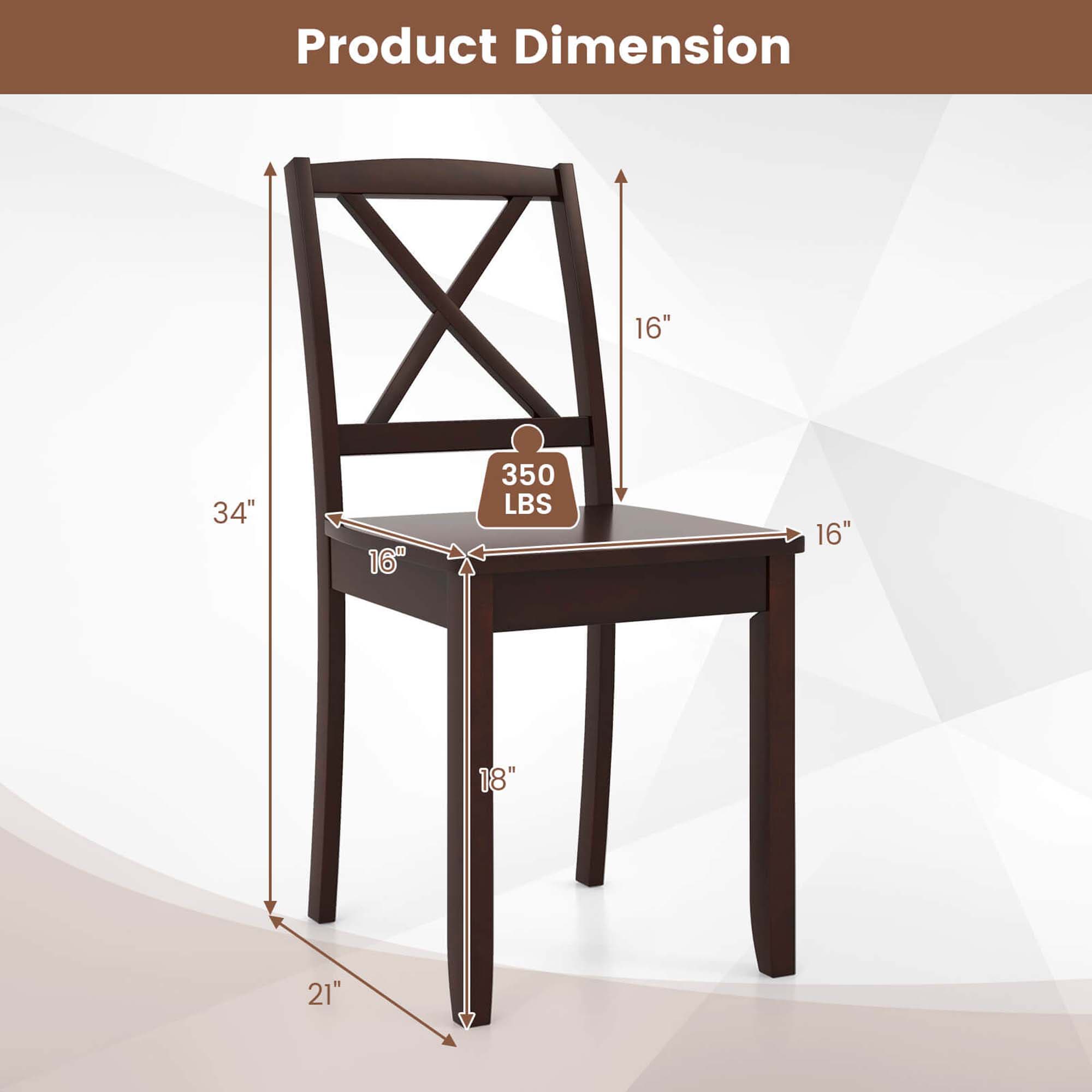 Costway HCST03344 Dining-Chairs - View #2