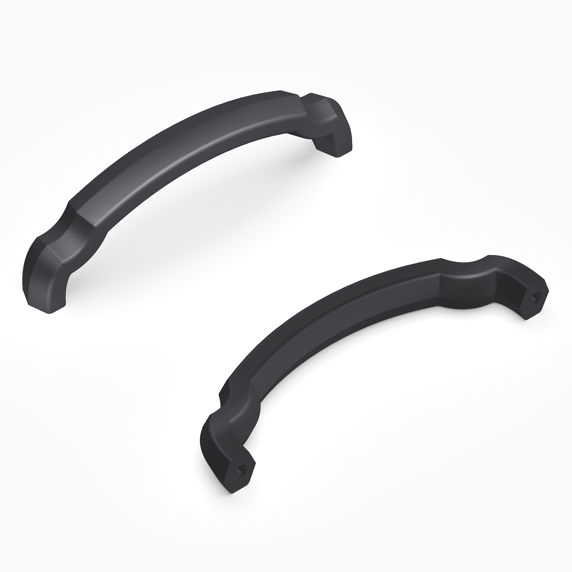 Hickory Hardware H077863MB-10B Veranda 3-3/4-in , 96mm Center to Center Matte Black Arch Handle 10 -Pack