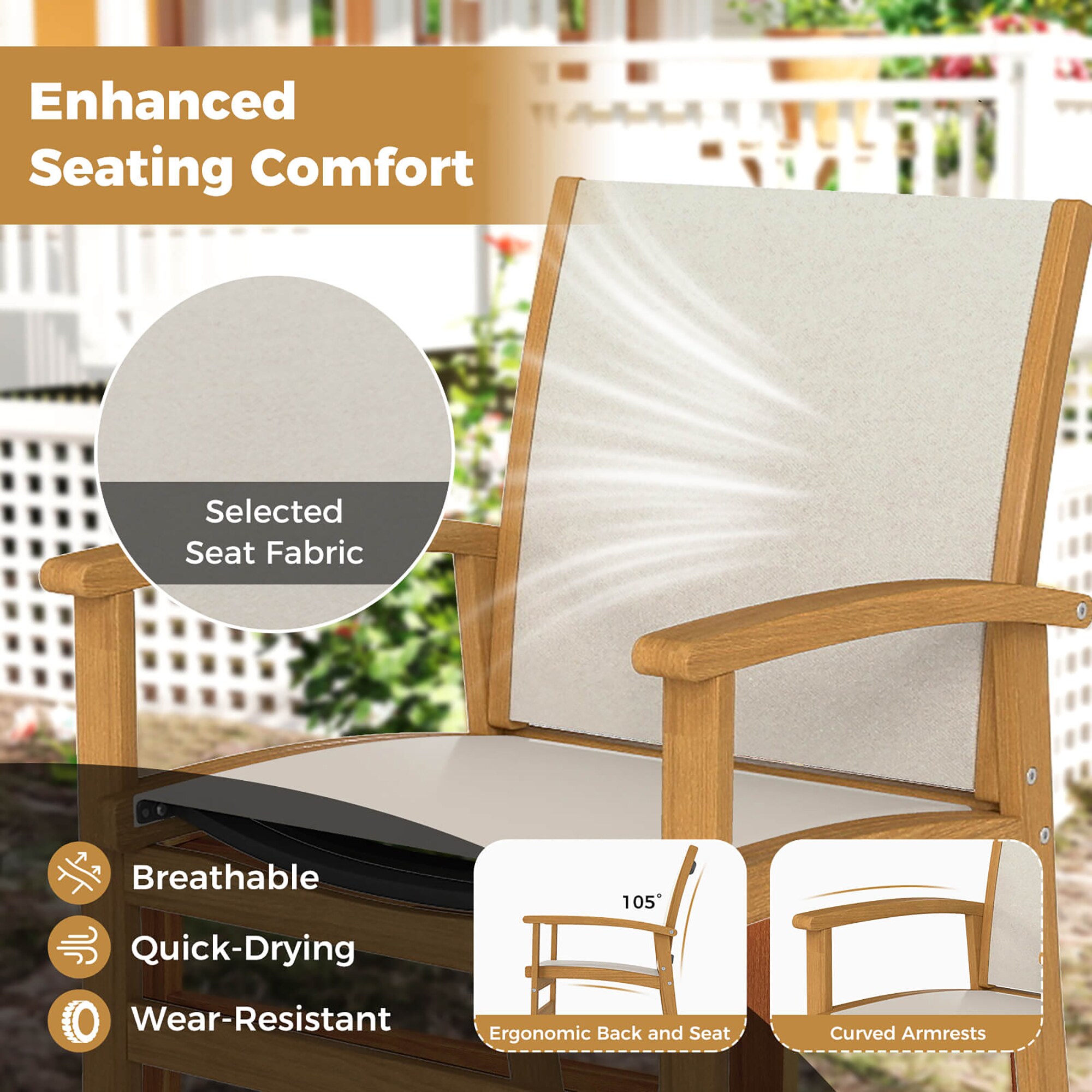 Costway HCST12838 Patio-Dining-Sets - View #6