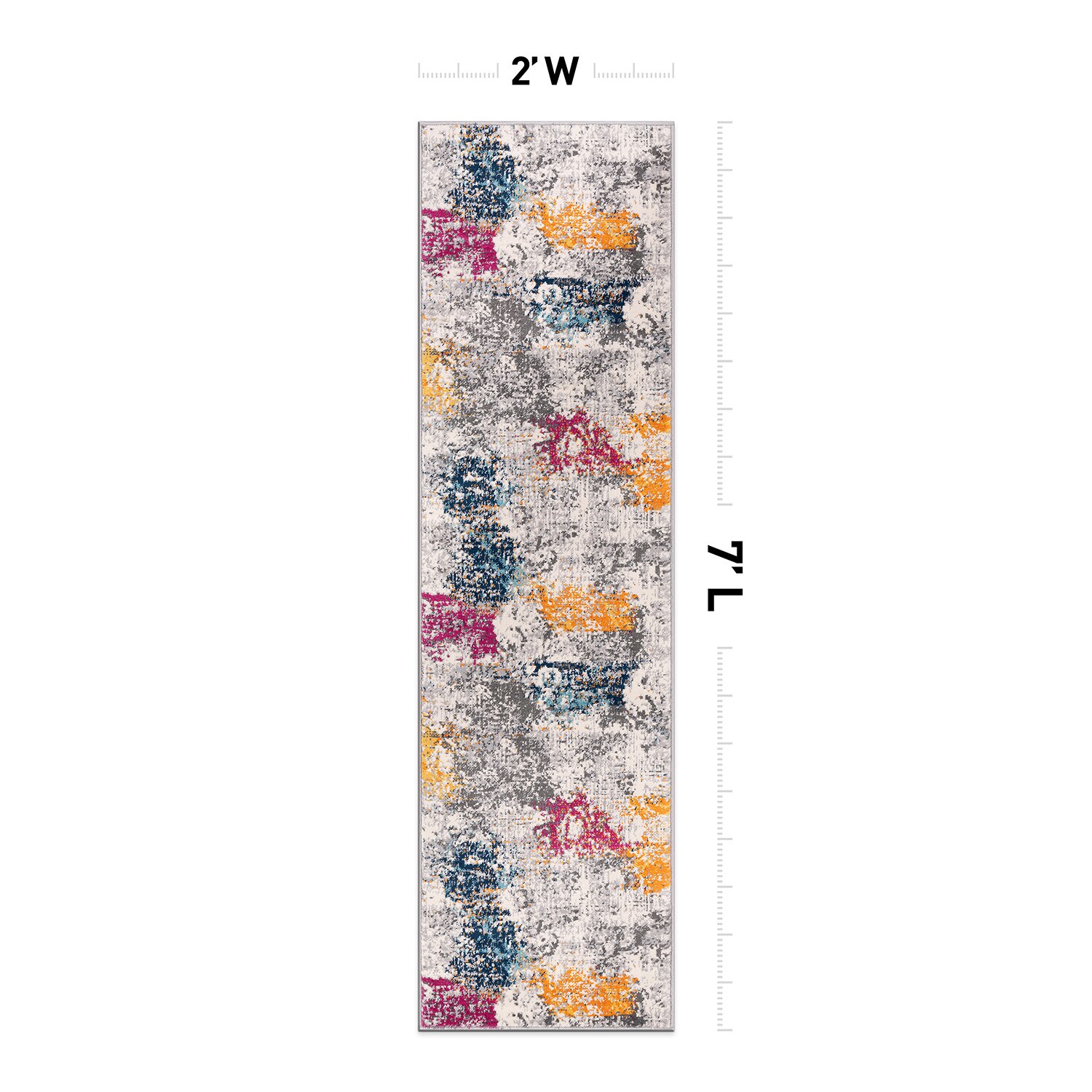 World Rug Gallery 4050MULTI2X7 rugs - View #2
