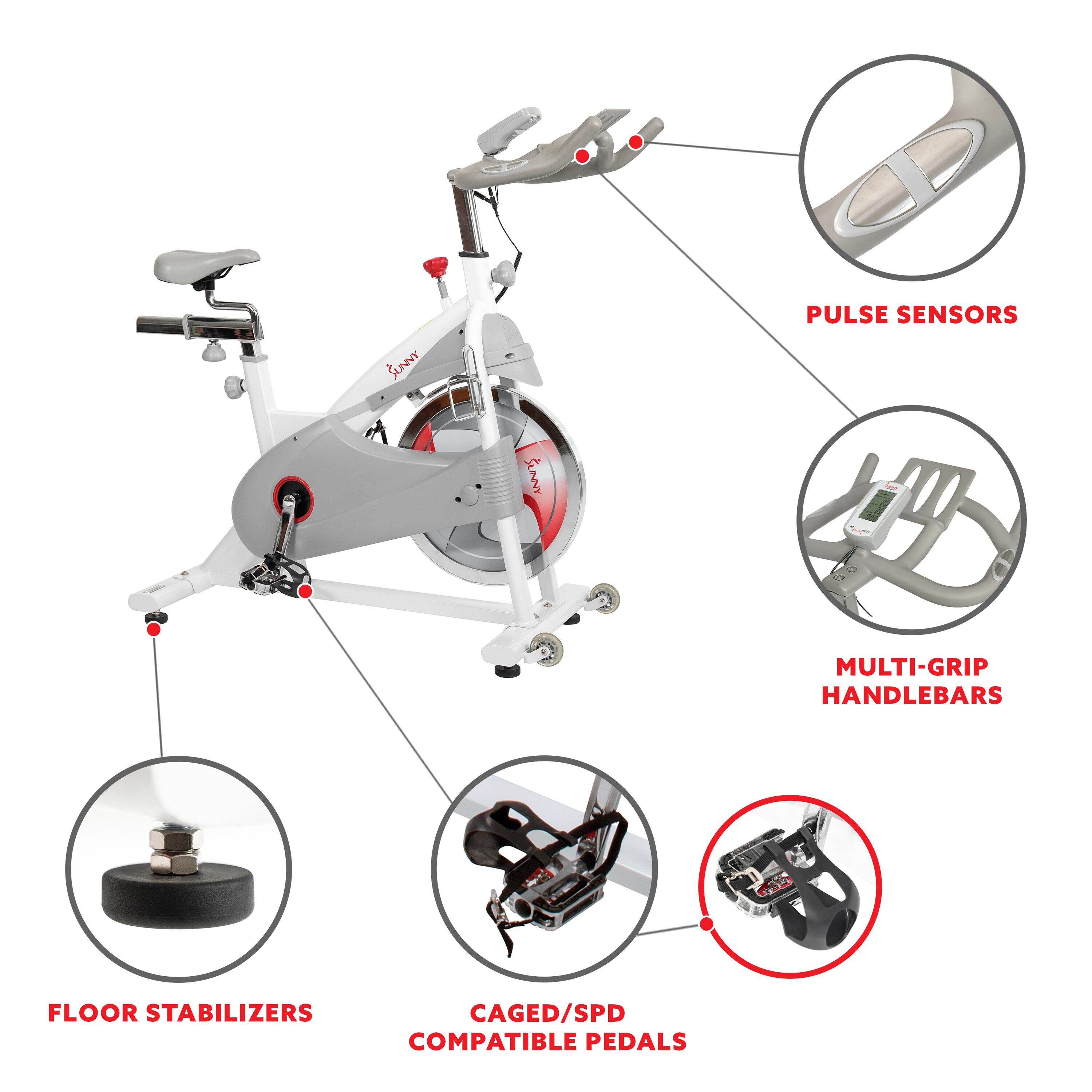 Sunny Health & Fitness SF-B1876 Exercise-Bikes - View #7
