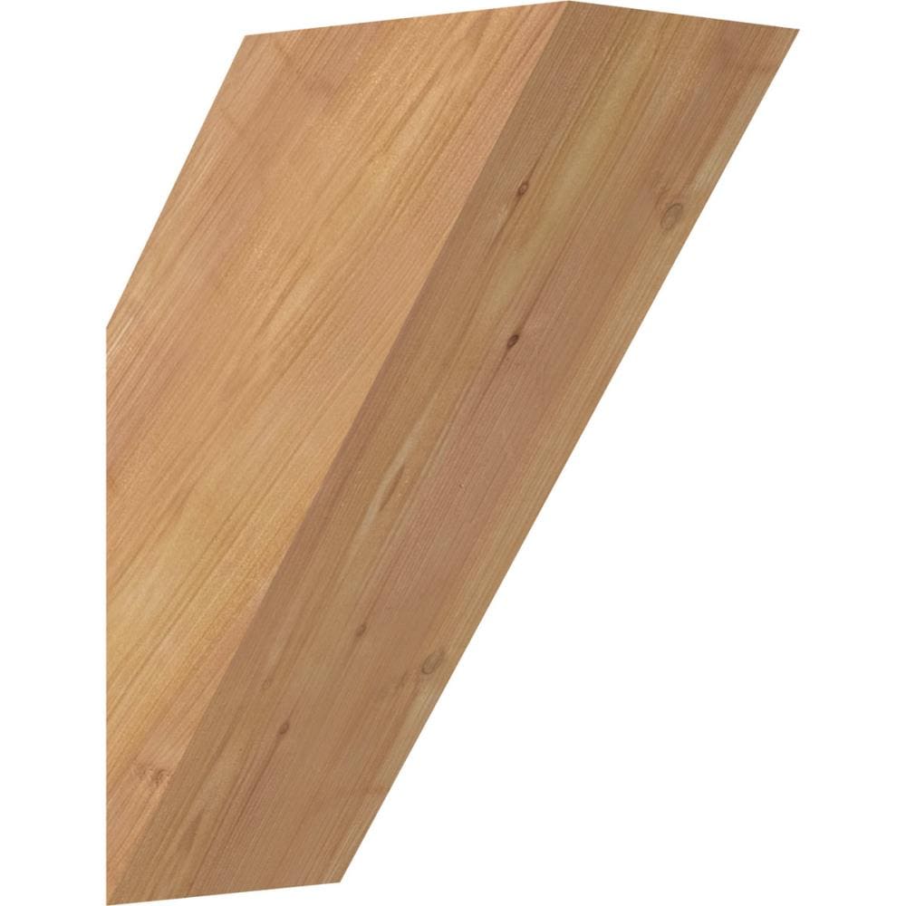 Ekena Millwork BRC06X10X14TRA00SWR 5-1/2-in x 10-in x 14-in Western Red Cedar Unfinished Wood Traditional Smooth Knee Brace