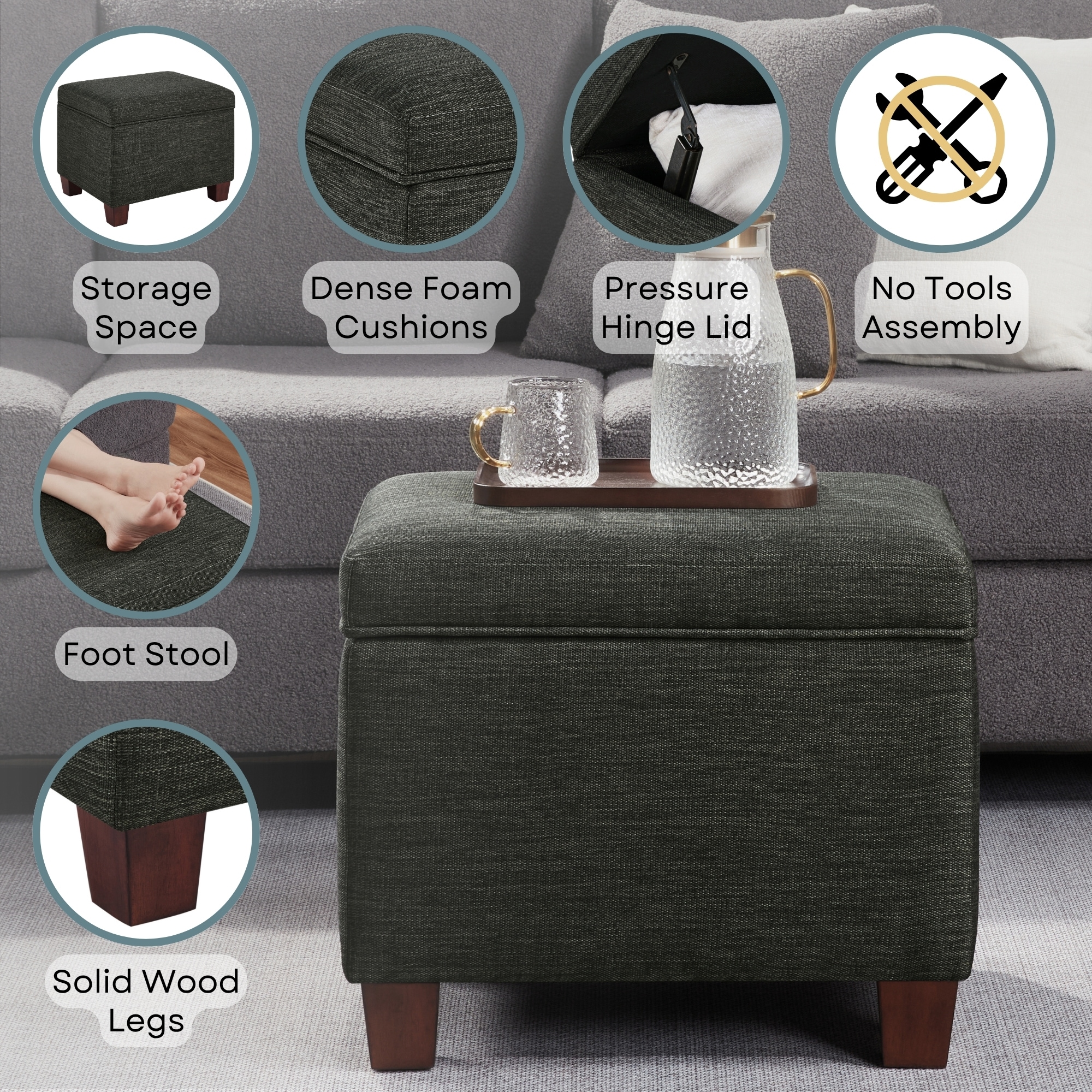 Convenience Concepts R9-217 Indoor-Ottomans - View #4