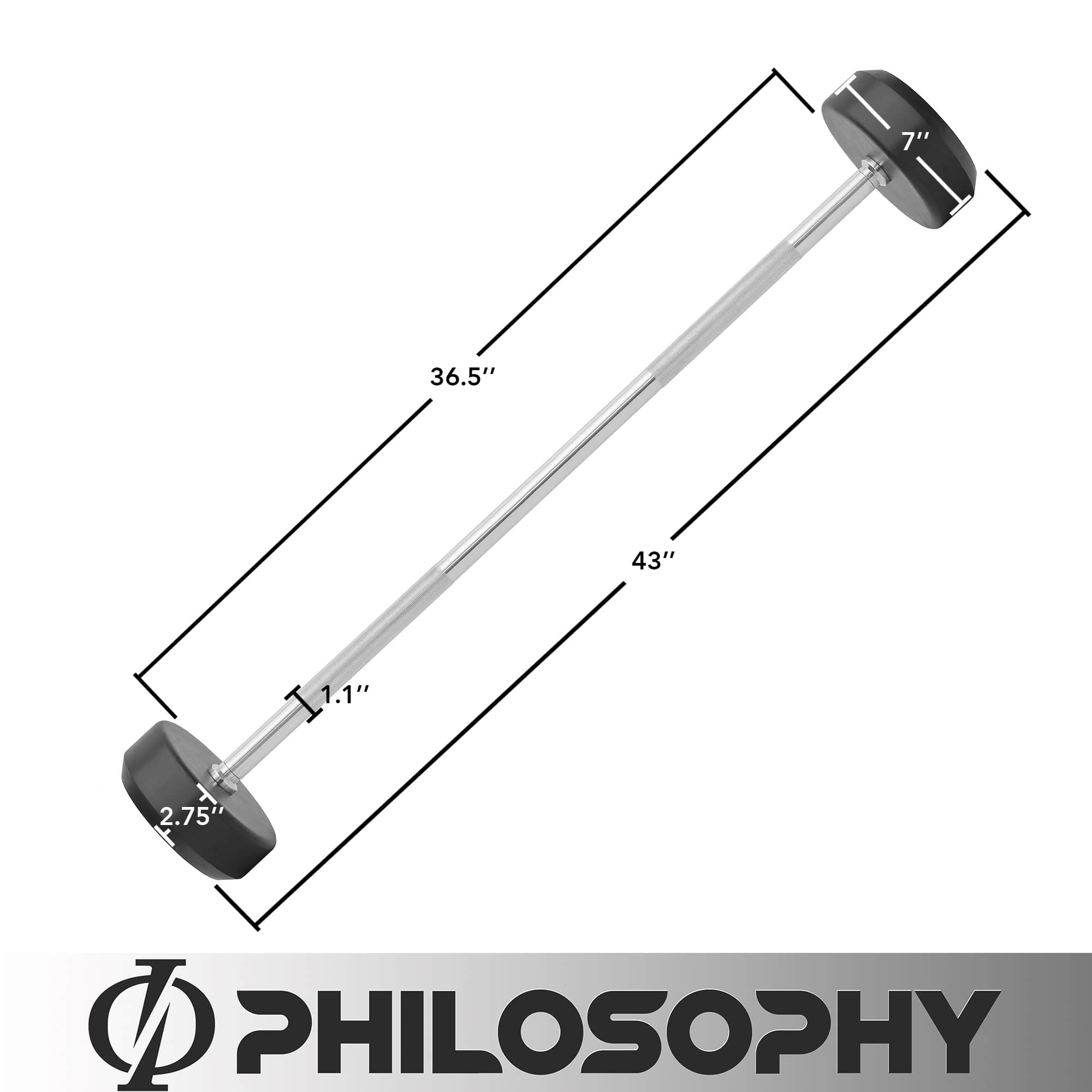 Philosophy Gym FIT-XB-S-504 Barbells-Weight-Bars-Plates - View #4
