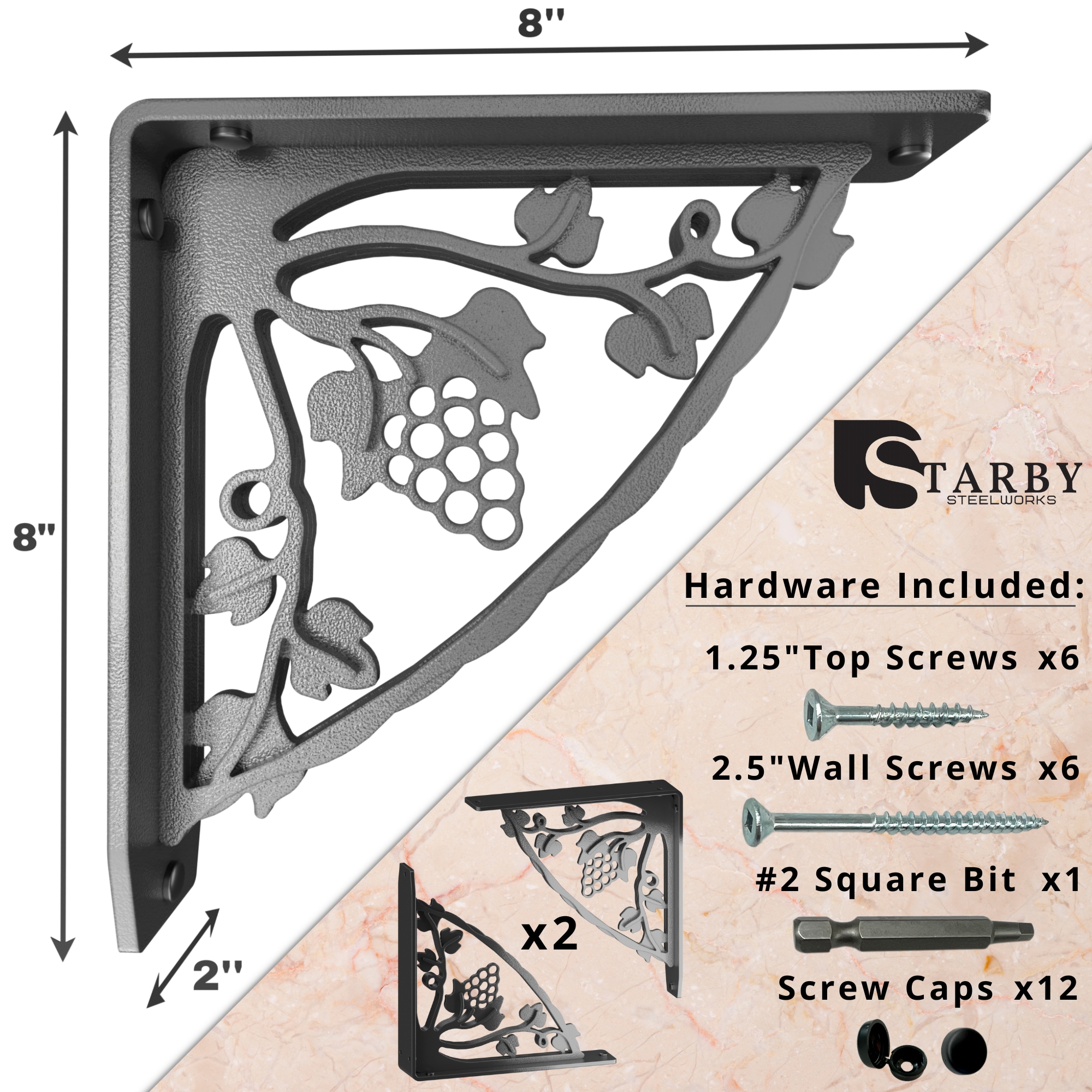 STARBY SB-MADEIRA-8 Shelving-Hardware - View #3