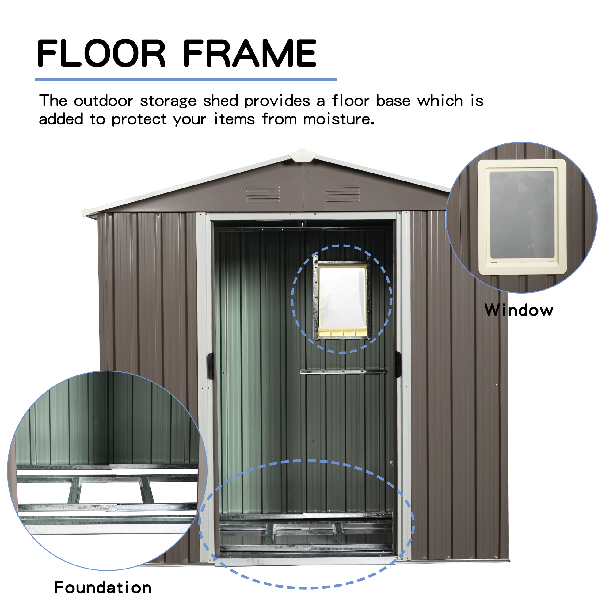 Kahomvis WWC-QP211-37 Metal-Storage-Buildings-Sheds - View #5