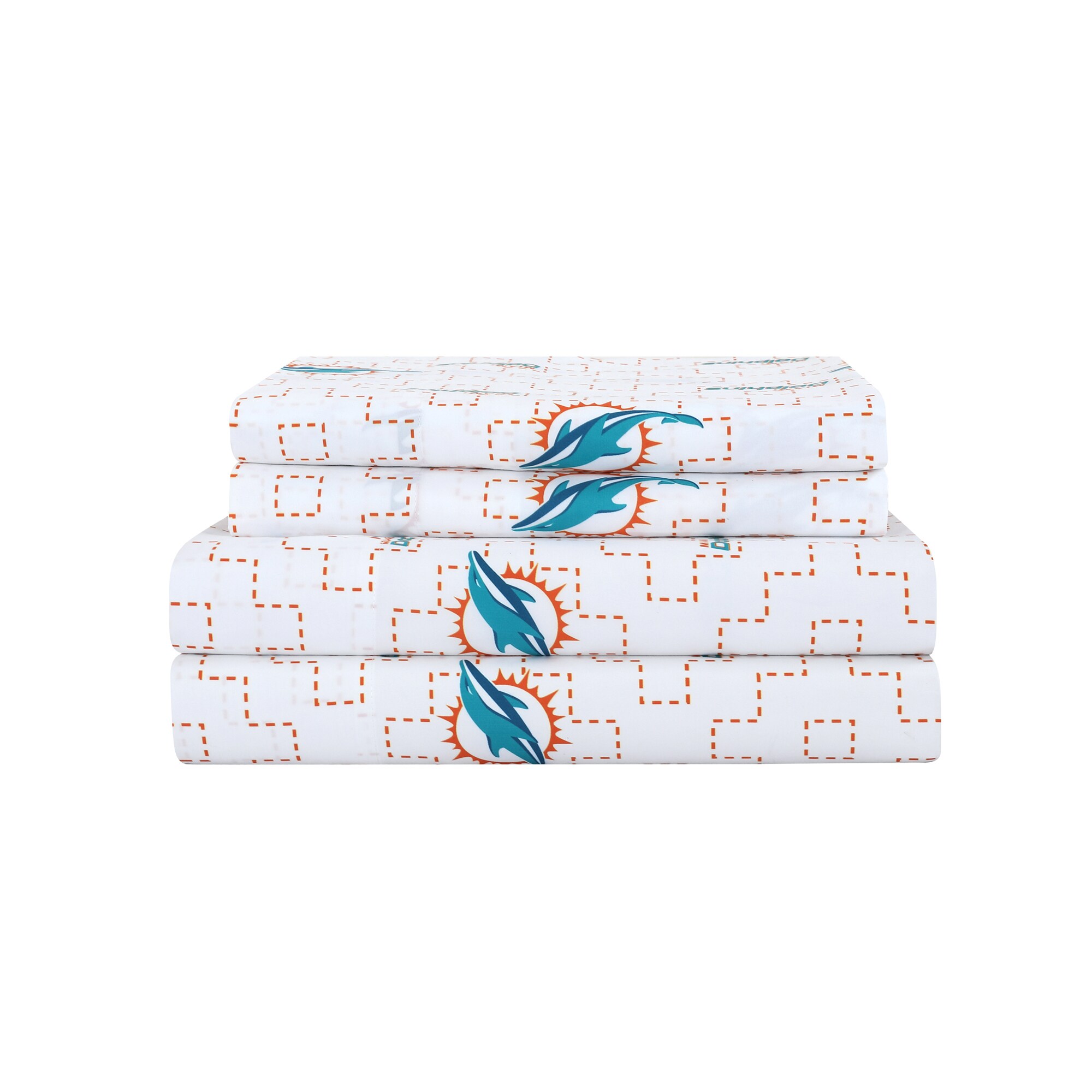 Cathay Sports Miami Dolphins 3-Piece Aqua/Orange Full/Queen