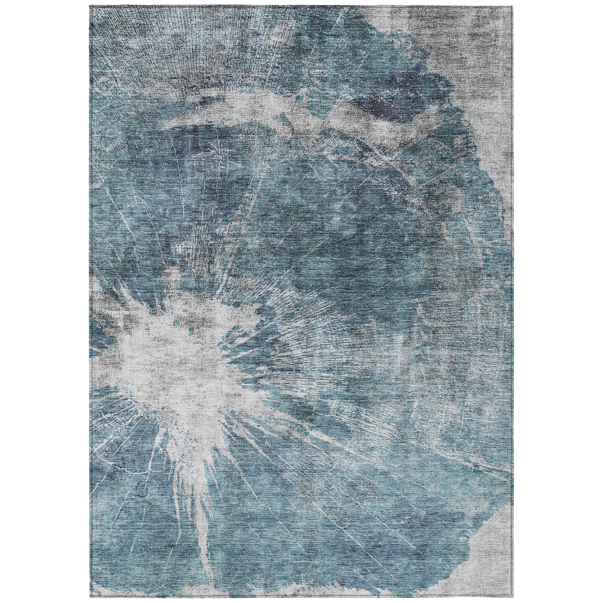 Addison Rugs ACN719TE10X14 Chantille ACN719TE 10 x 14 (ft) Polyester Teal Rectangular Indoor/Outdoor Geometric Machine washable Area rug