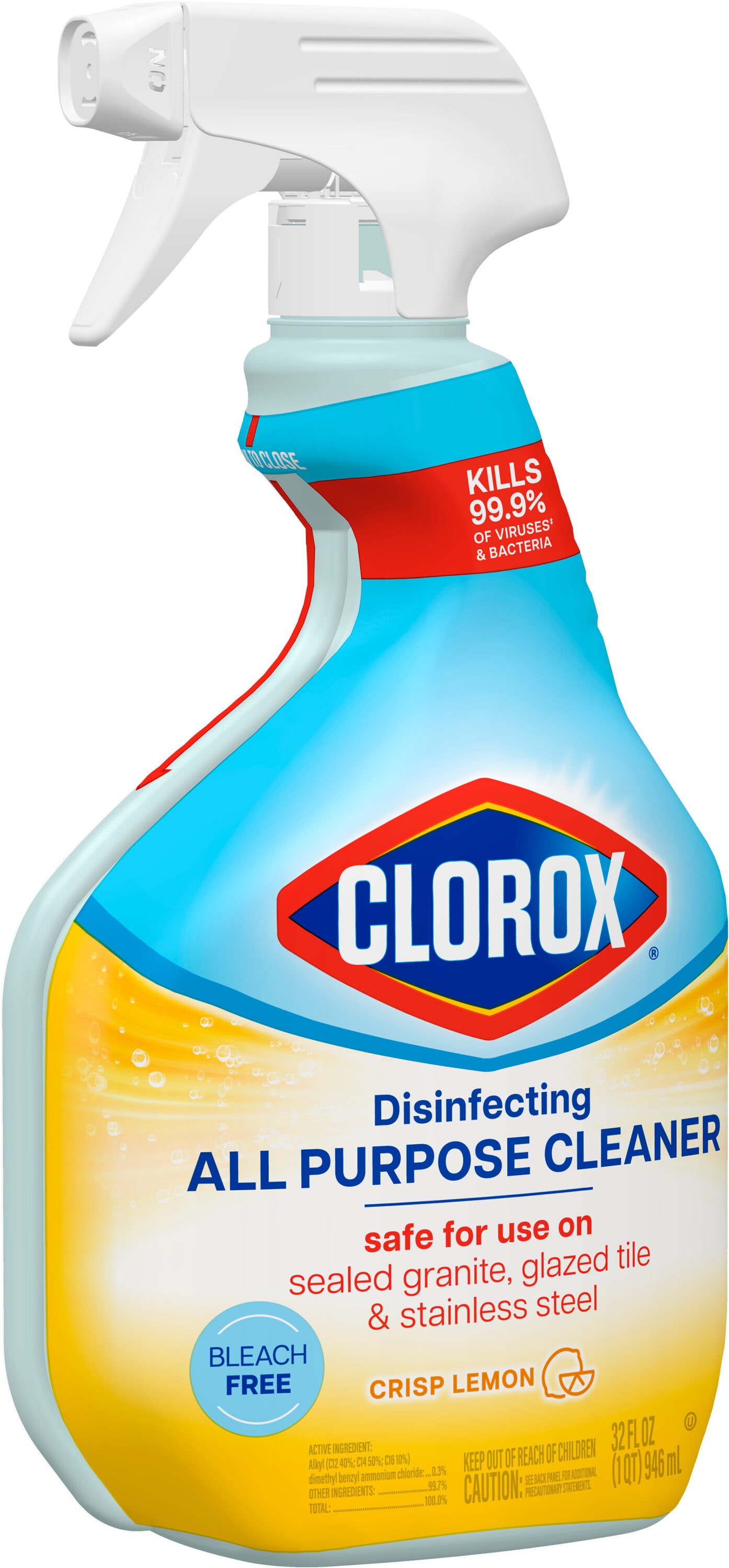 Clorox 32-fl oz Crisp Lemon Disinfectant Liquid All-Purpose Cleaner in ...