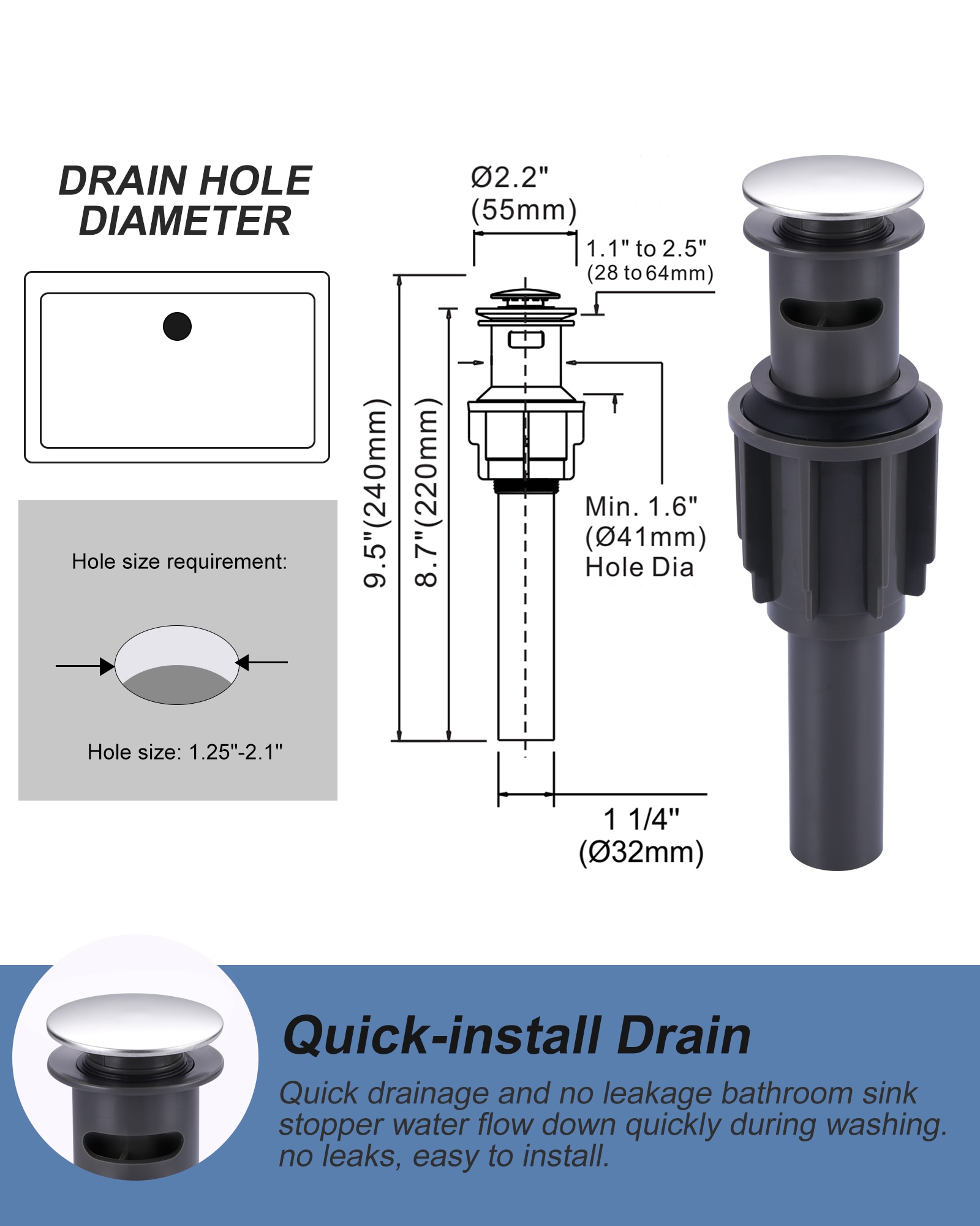 WOWOW 2321800C-LW Lavatory-Faucets - View #5
