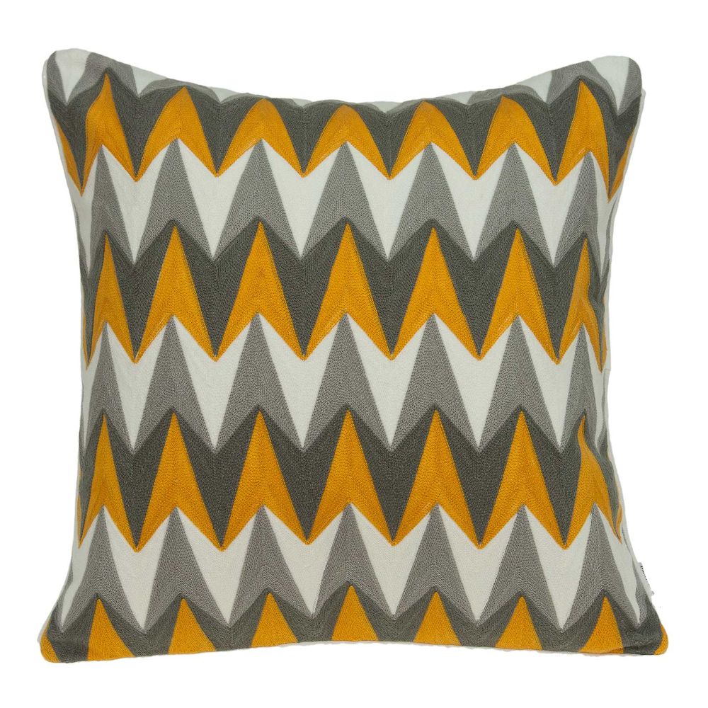 HomeRoots 333959 Jordan Gray Standard Cotton Pillow Case