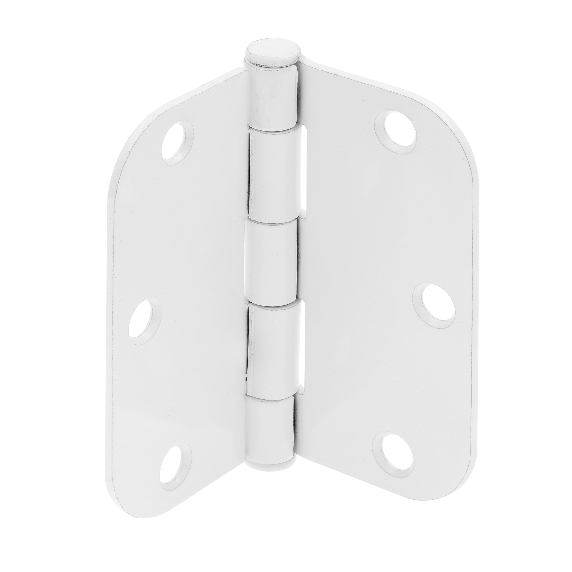 Prime-Line U 11508212 3-1/2-in H x 5/8-in Radius White Barrel Interior/Exterior Door Hinge 12 -Pack