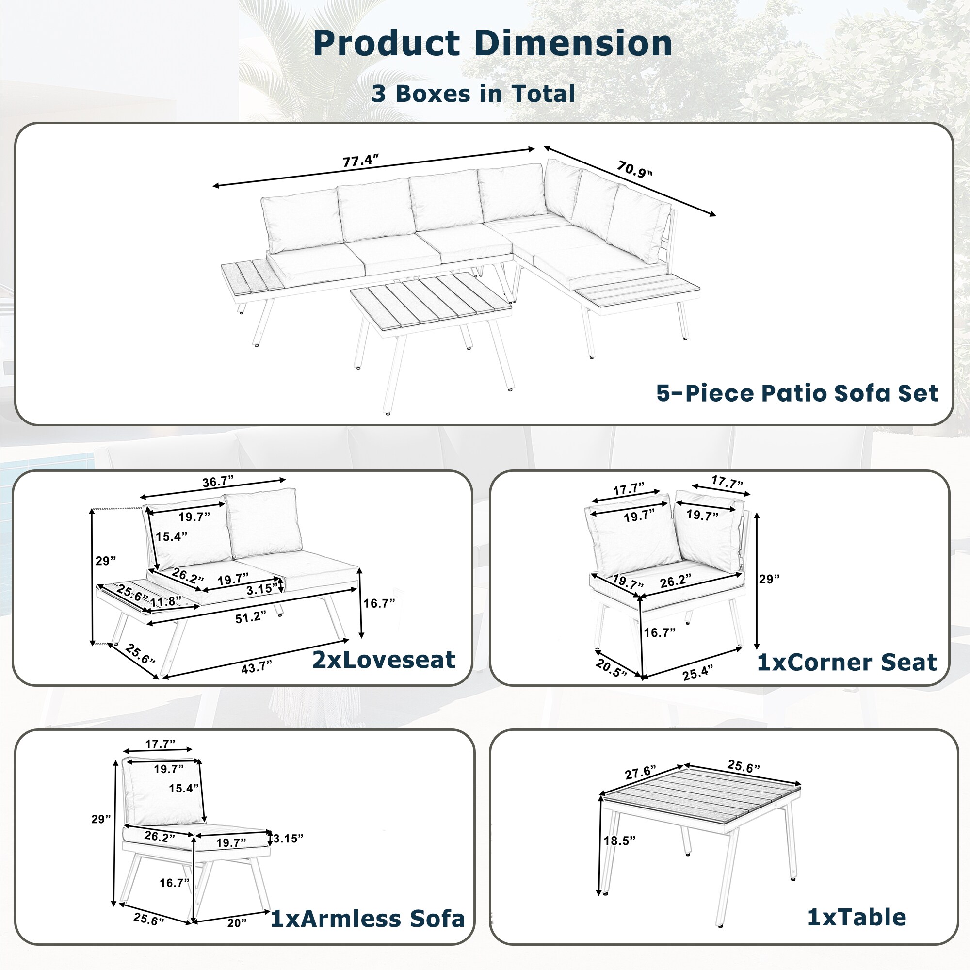 ModernLuxe L-SP100007AAA Patio-Conversation-Sets - View #7