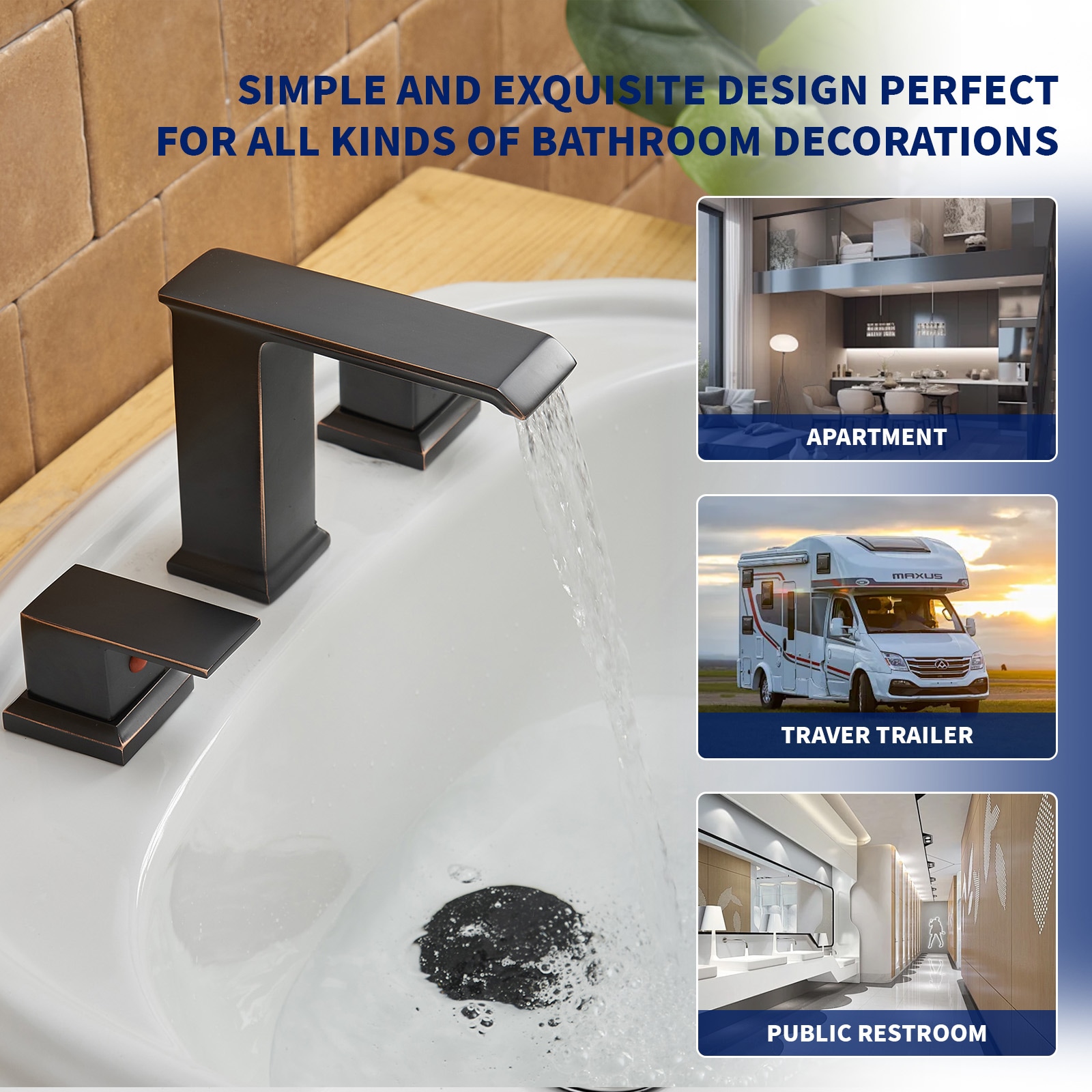 BWE A-916445-ORB Lavatory-Faucets - View #5
