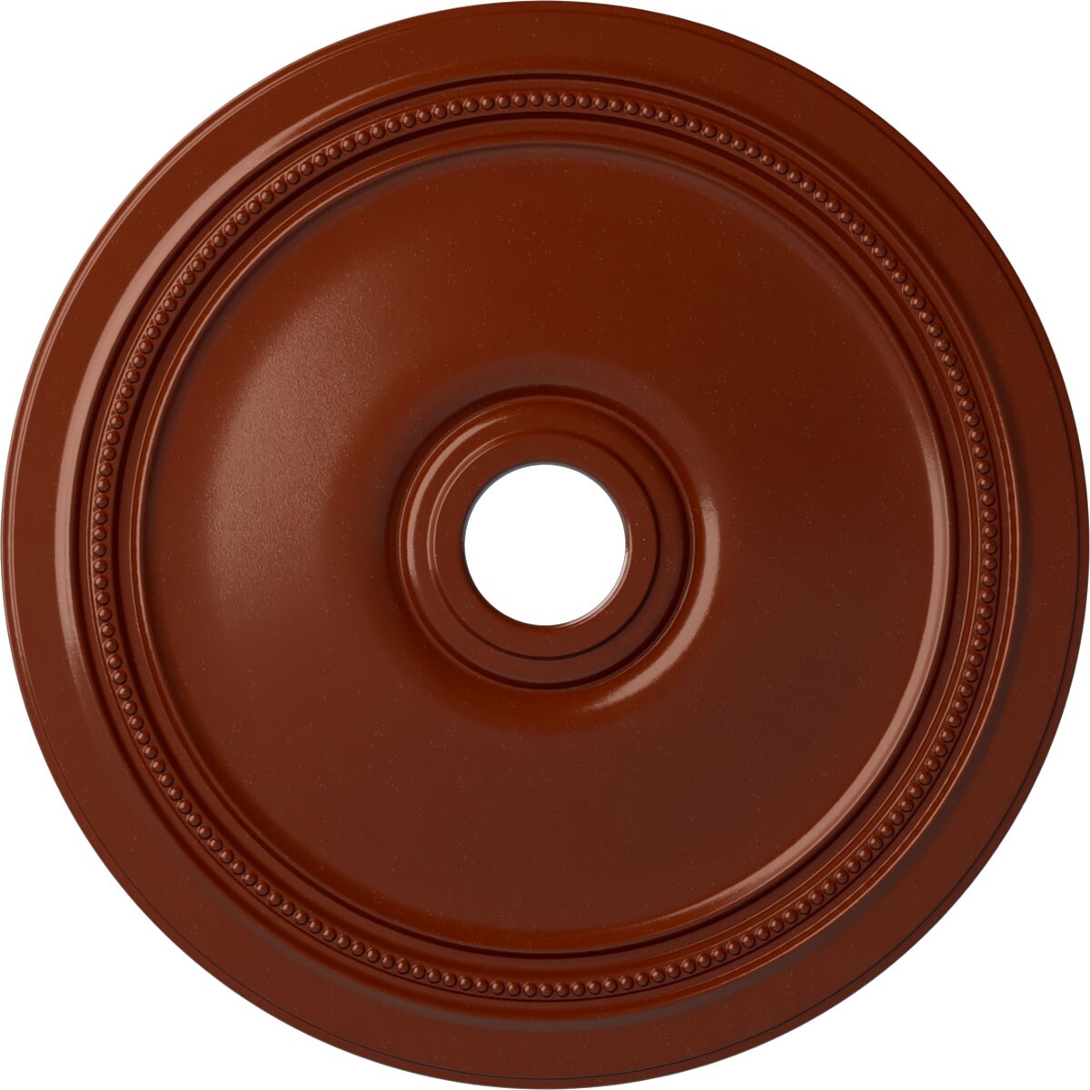 Ekena Millwork CM24DIFIF Diane 24-in W x 24-in L Painted Firebrick Polyurethane Whole Ceiling Medallion