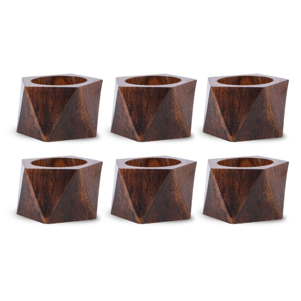 DII CAMZ37182 Wood Triangle Napkin ring(s)