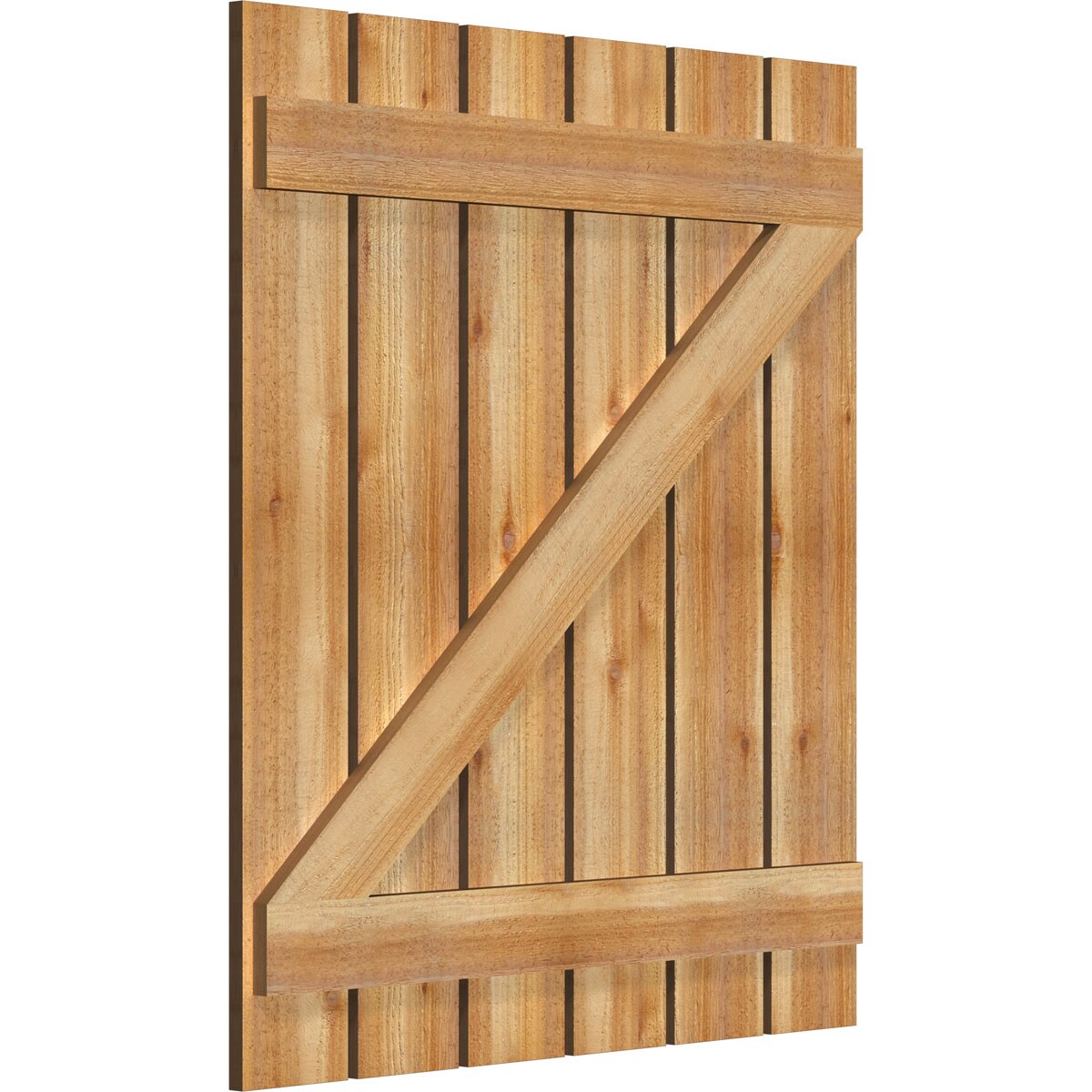 Ekena Millwork RBS06Z35X040RWR Exterior-Shutters - View #2