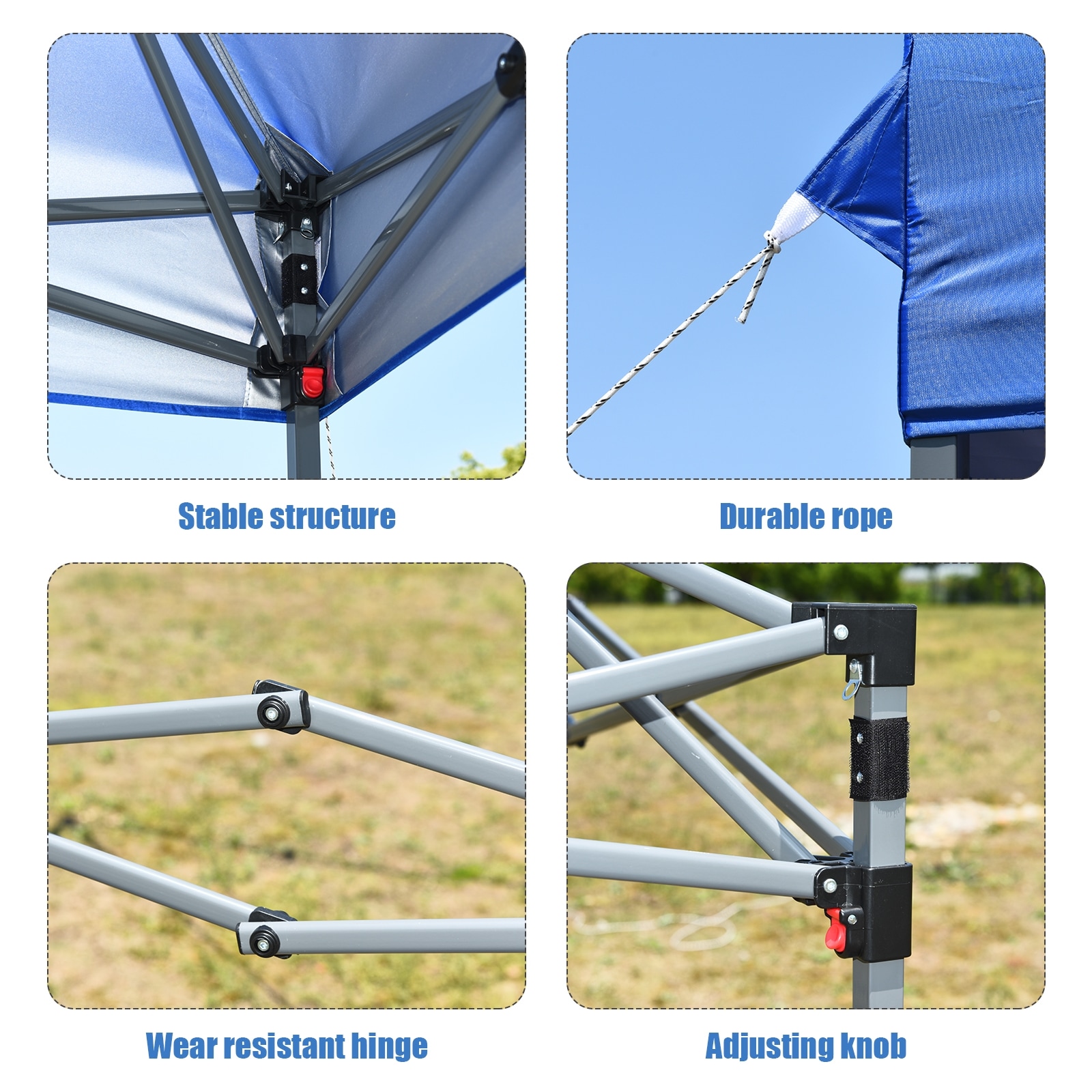 WELLFOR DOJ70299BL Canopy-Storage - View #6