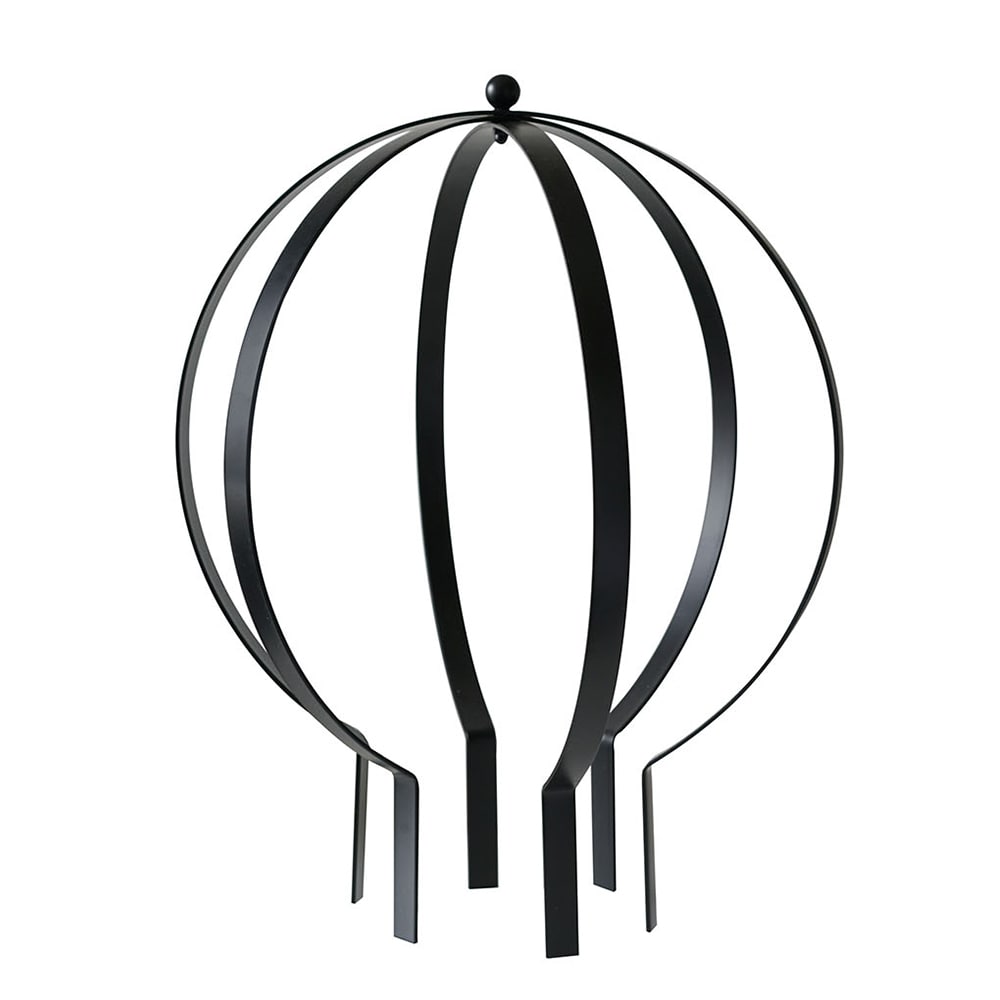 Decor 98050 Garden Orbs 16-in W x 19.5-in H Black Steel Garden Trellis For Climbing Plants For Cucumbers For Roses For Tomatoes