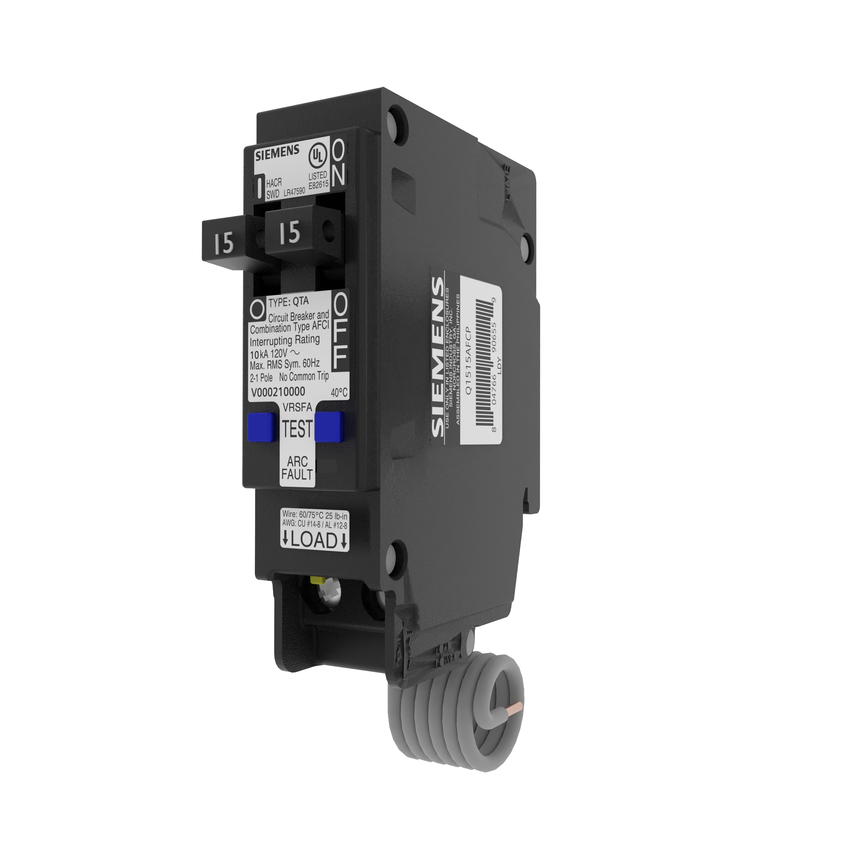 Siemens Q1515AFCP Circuit-Breakers - View #2