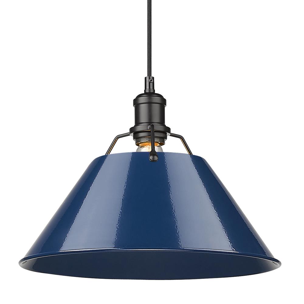 Golden Lighting 3306-L BLK-NVY Pendant-Lights - View #2
