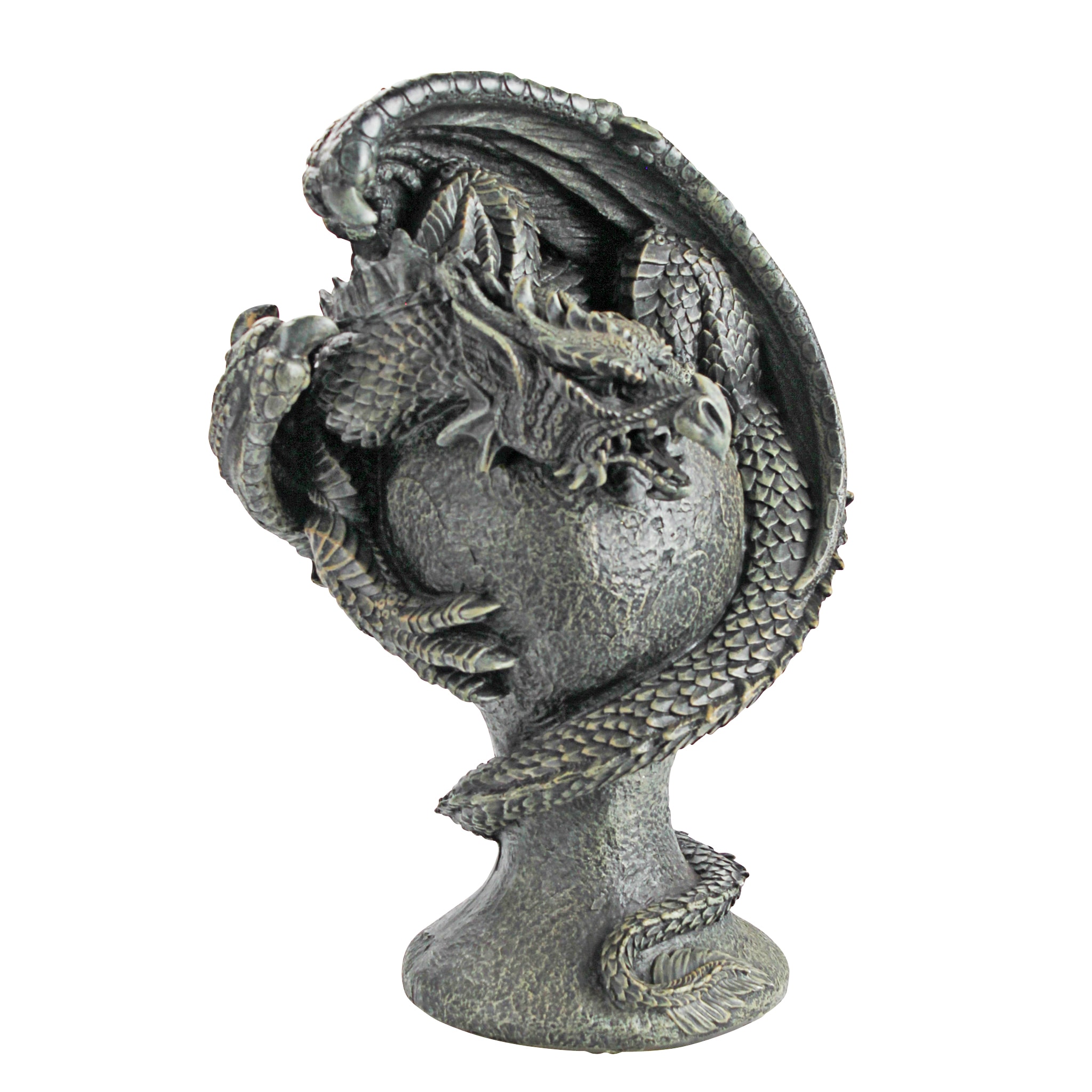 Design Toscano JE1121520 18-in H x 8.5-in W Gray Dragon Garden Statue