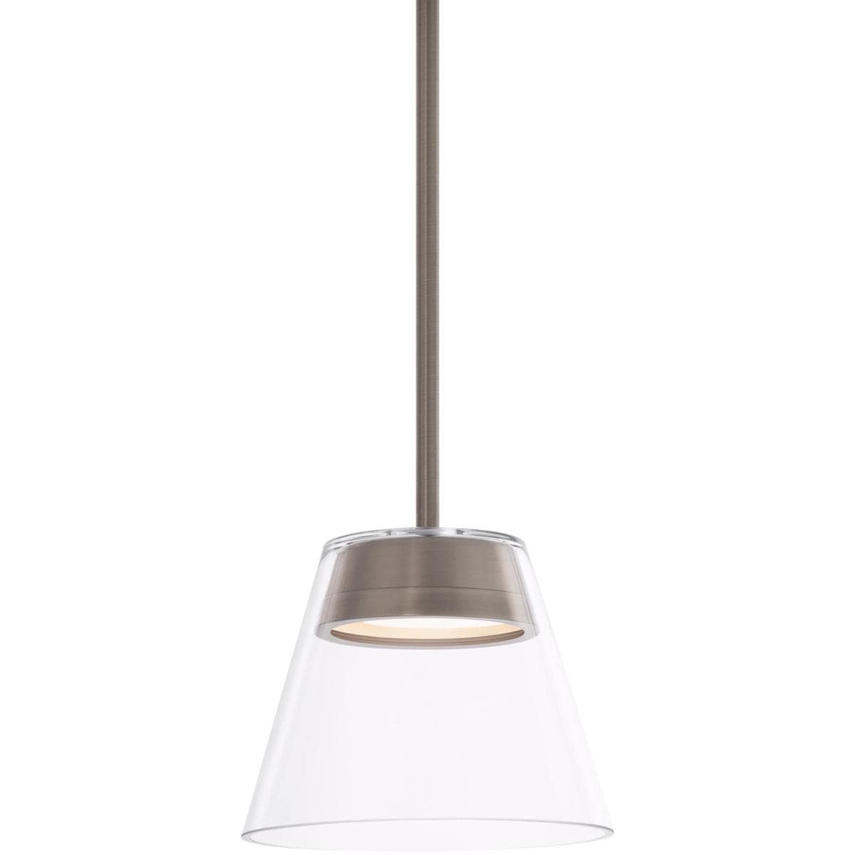 WAC Lighting PD-87208-BN Chandra LED 8 inch Brushed Nickel Mini-Pendant ...