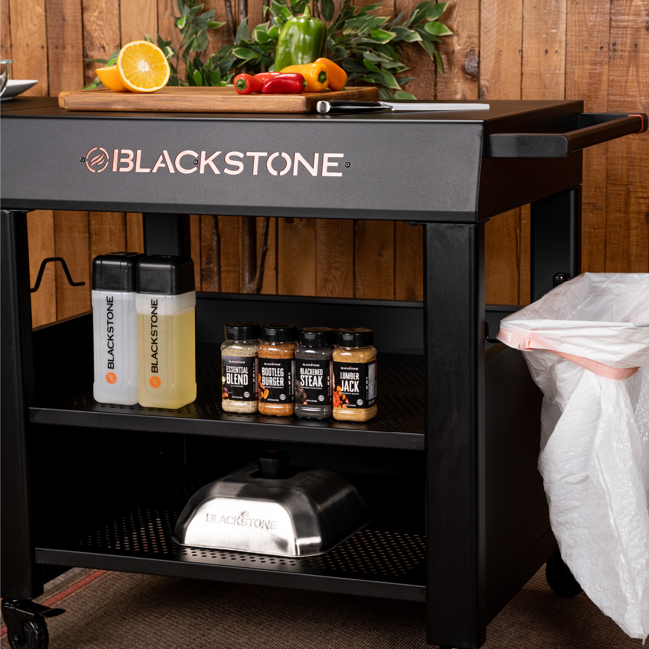 Blackstone Culinary Powder-coated Steel Folding Grill Cart in the Grill  Carts & Grill Stands department at
