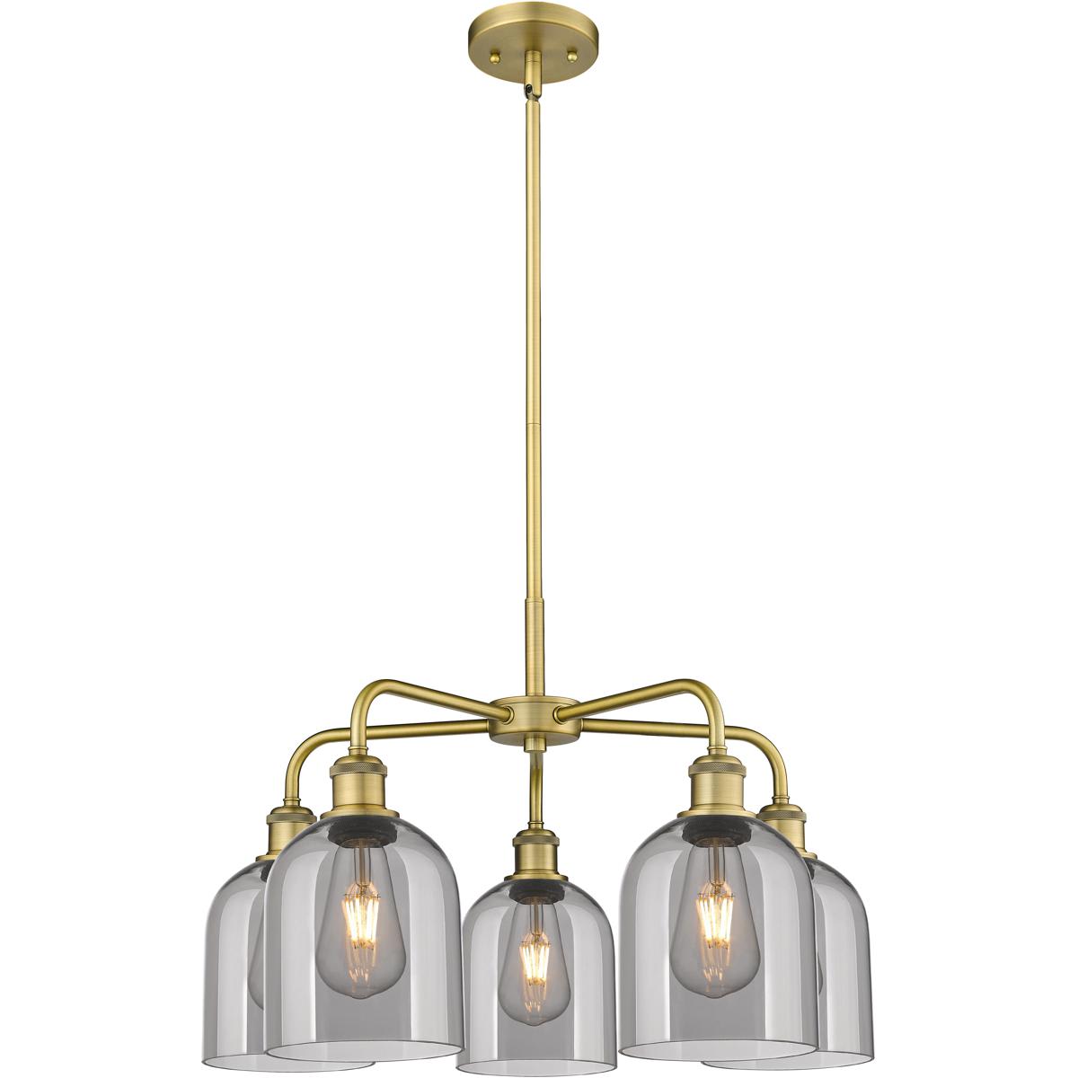 Innovations Lighting -  516-5CR-BB-G558-6SM Ballston Bella Chandelier Brushed Brass