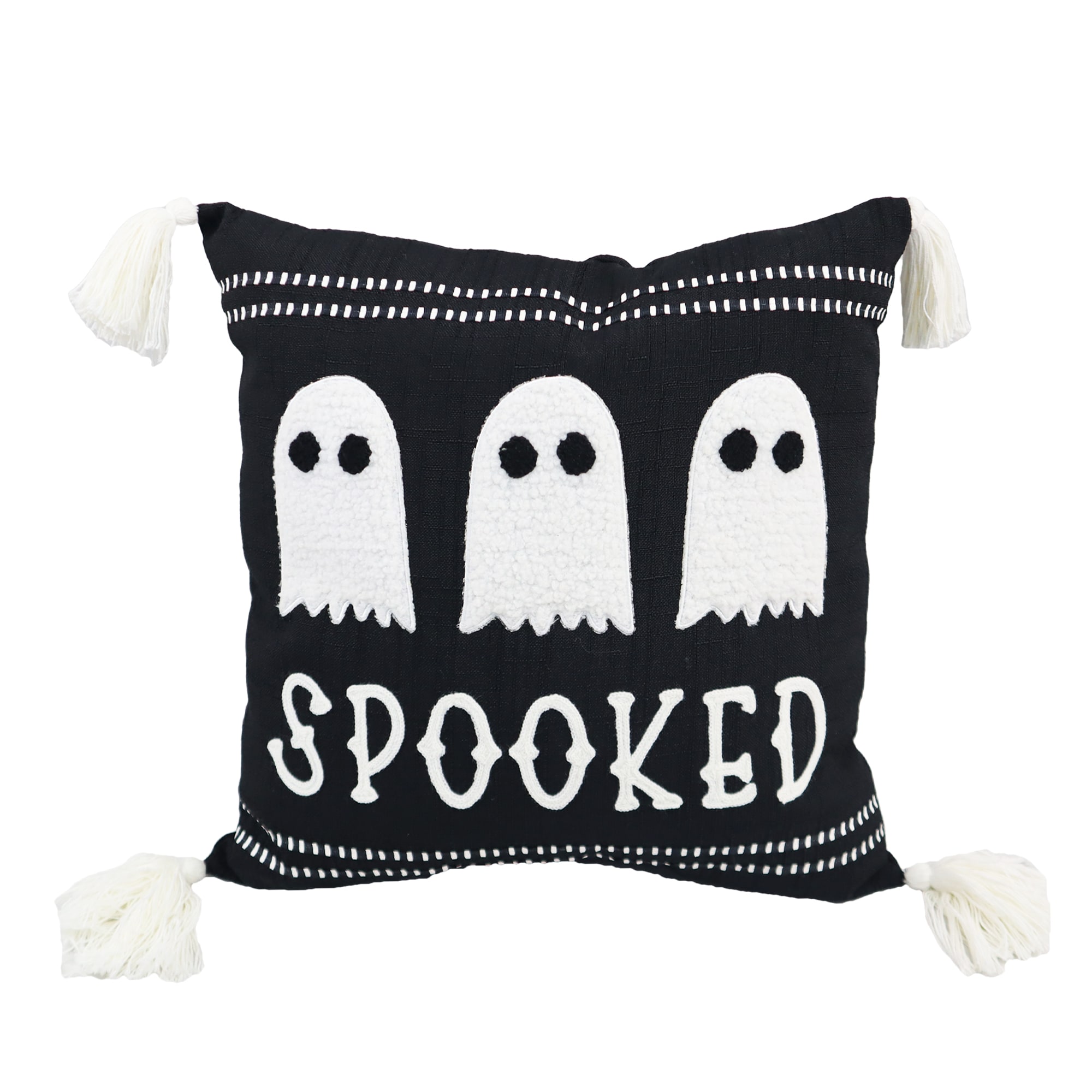 Haunted Living 16-in Pillow Spooked Halloween Decoration