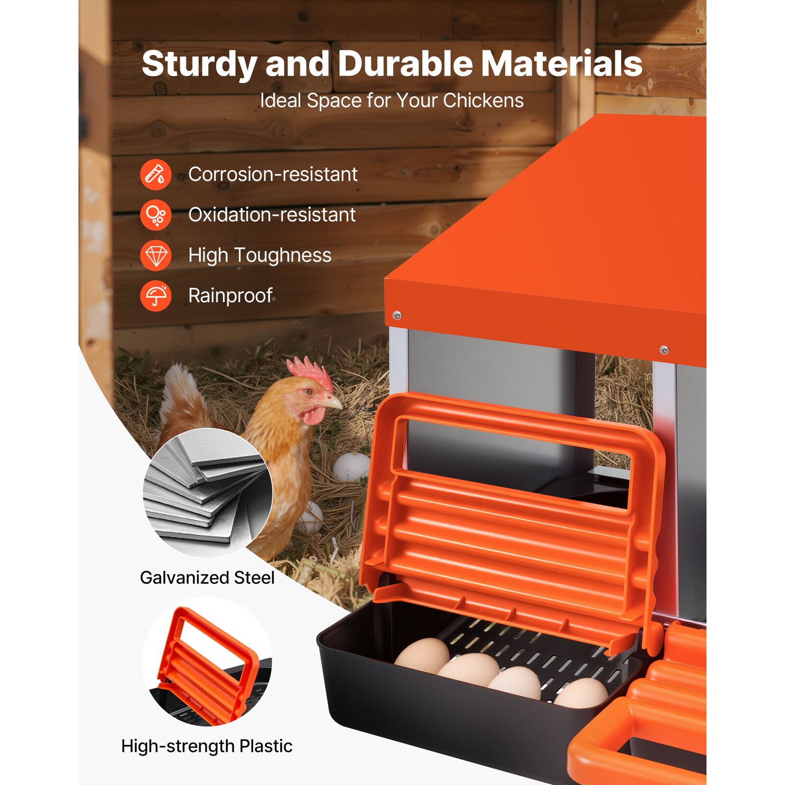 Mecale YAS-UYNN3Q Chicken-Coops-Rabbit-Hutches - View #4