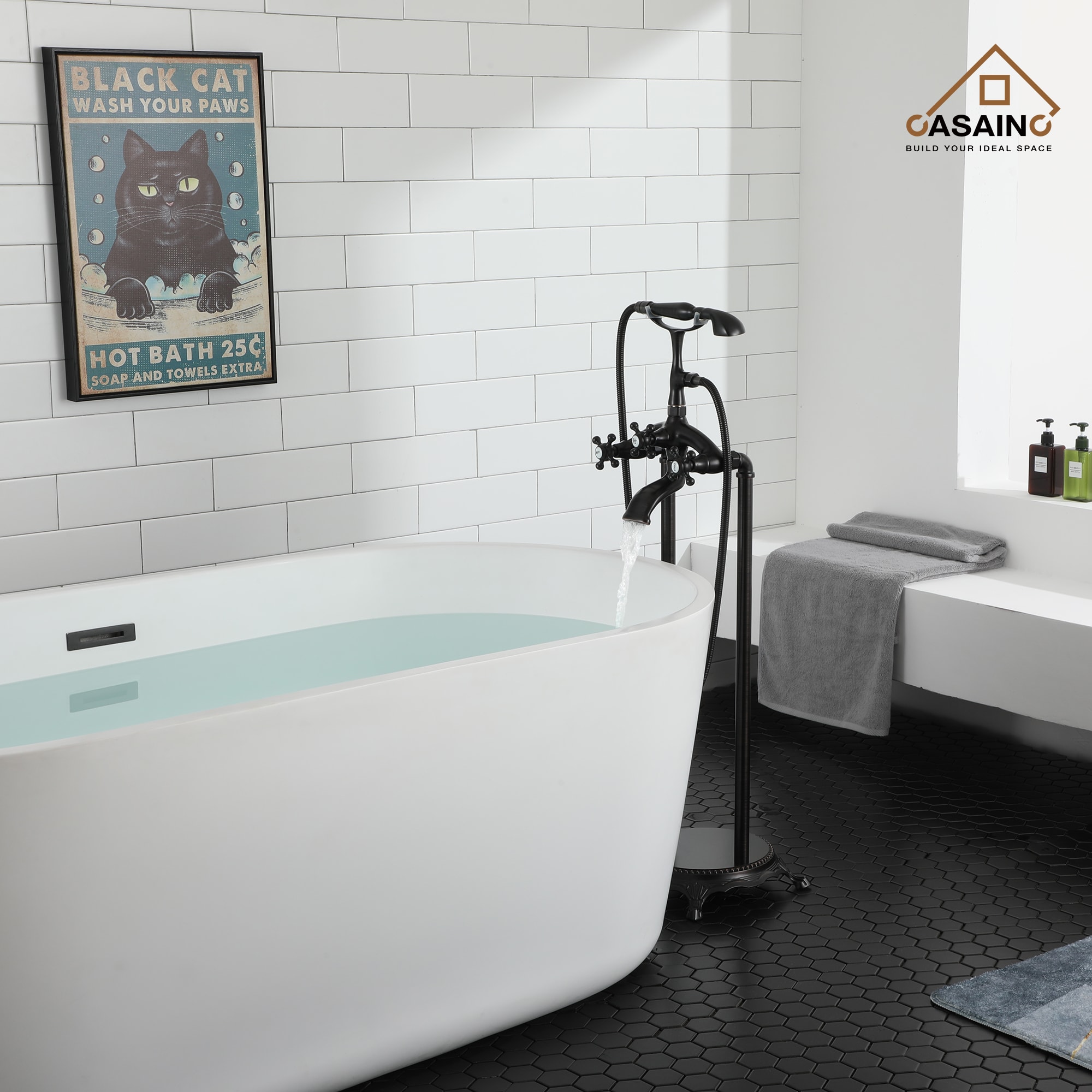 CASAINC TC09-ORB Roman-Tub-Faucets - View #8