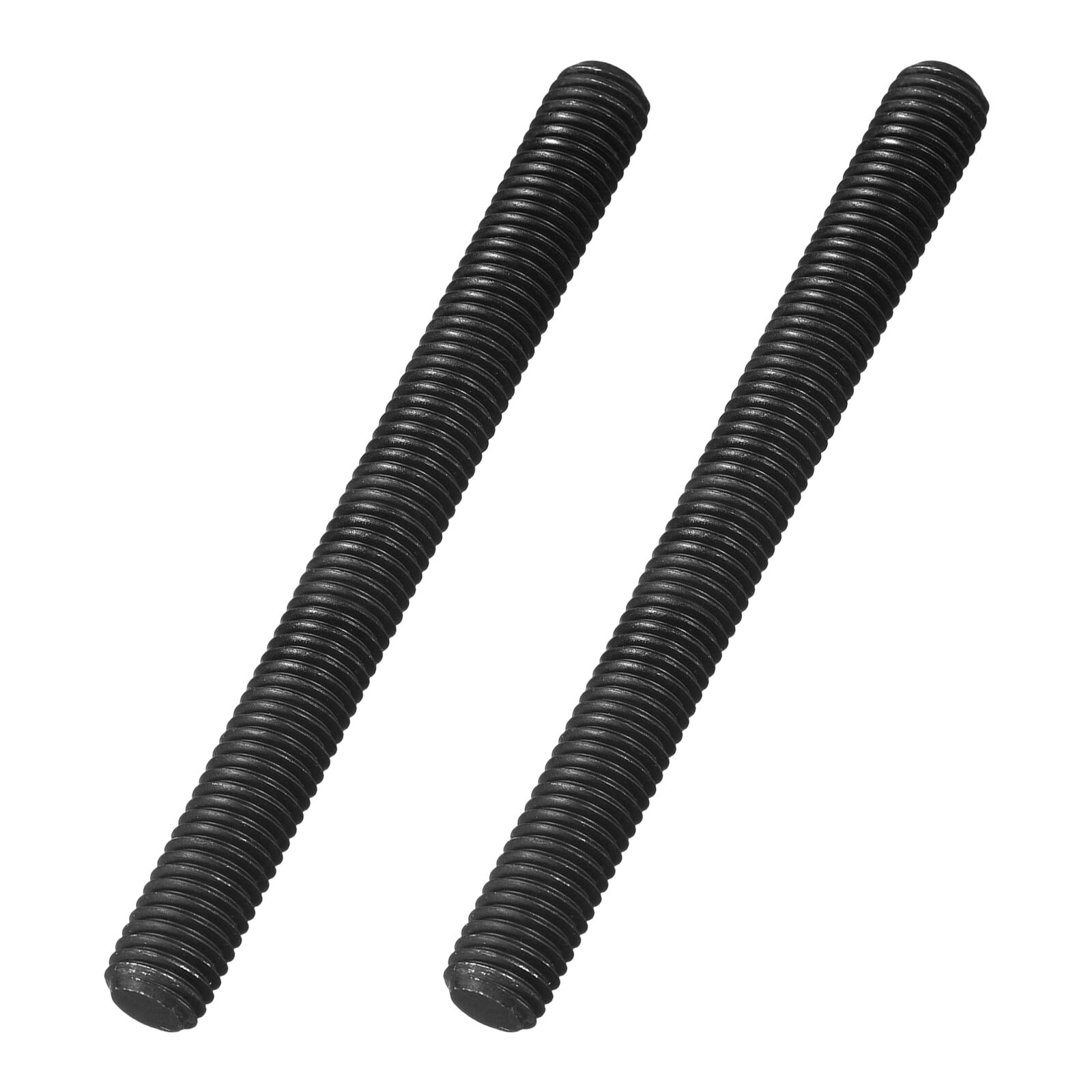 Unique Bargains 5/8-11 UNC Fully All Threaded Rod 2pcs B7 Alloy Steel Long Threaded Screw 6.4inch Length Right Hand Threads Fully Studding Rod Bar for Machinery Construction Black