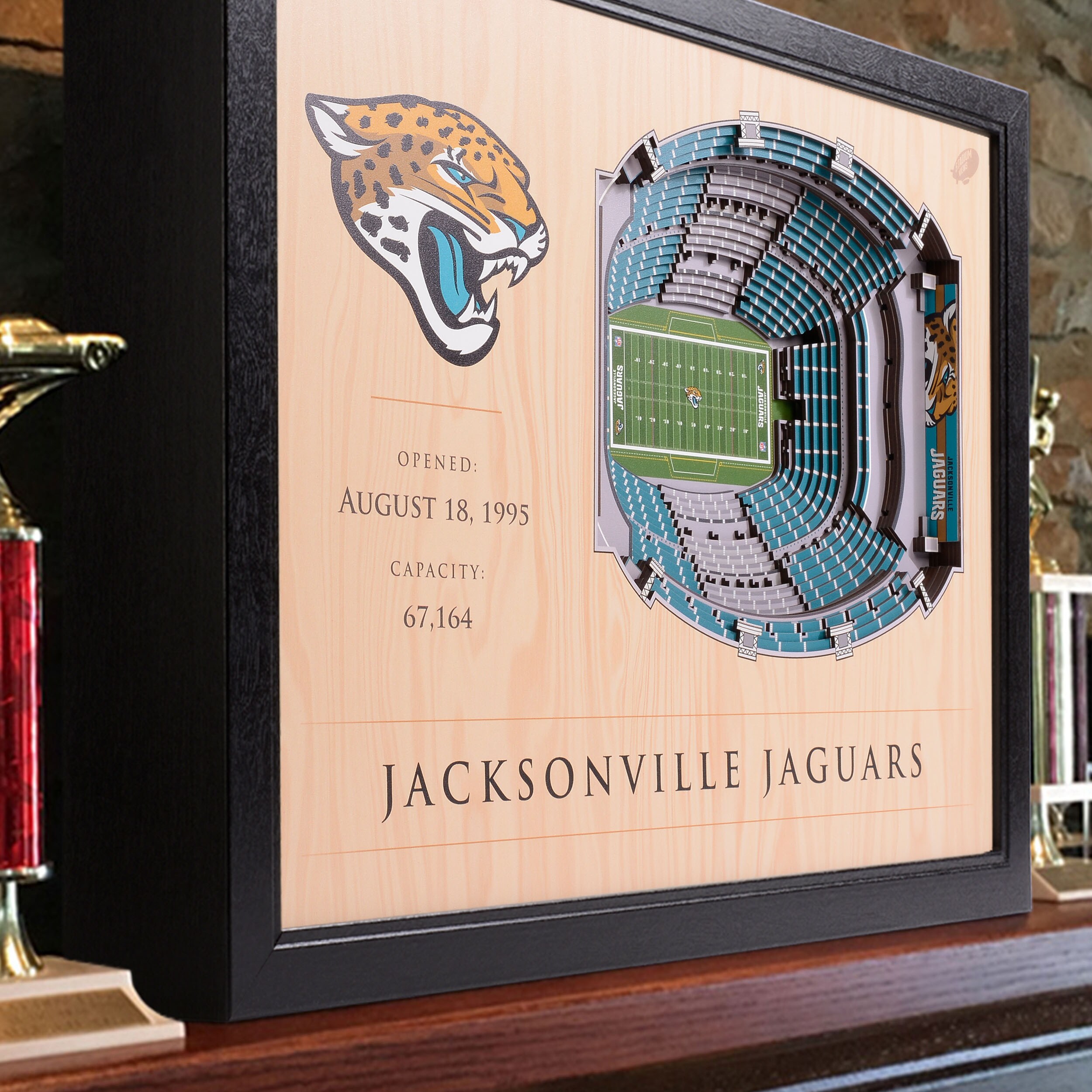 Jacksonville Jaguars Inaugural Season Shadow Box