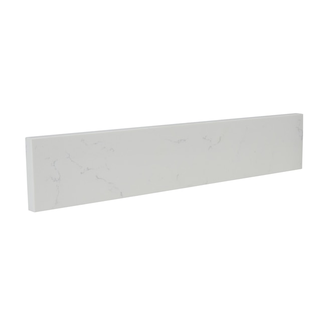 allen + roth Natural Carrara marble 4-in H x 21-in L White Natural ...