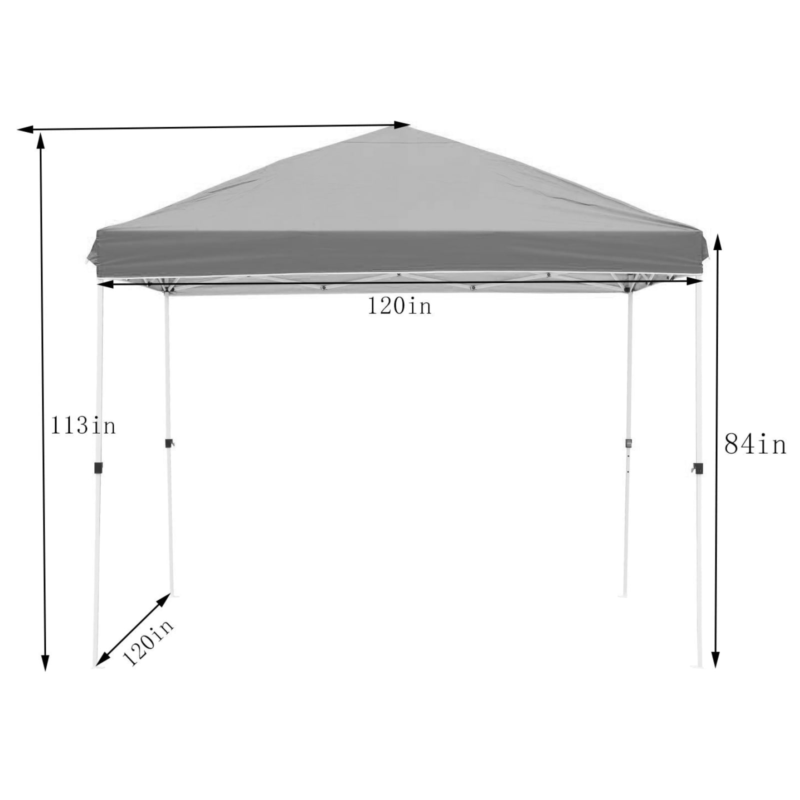 Flynama 10 ft. x 10 ft. Red Portable Pop Up Canopy Event Tent Party ...